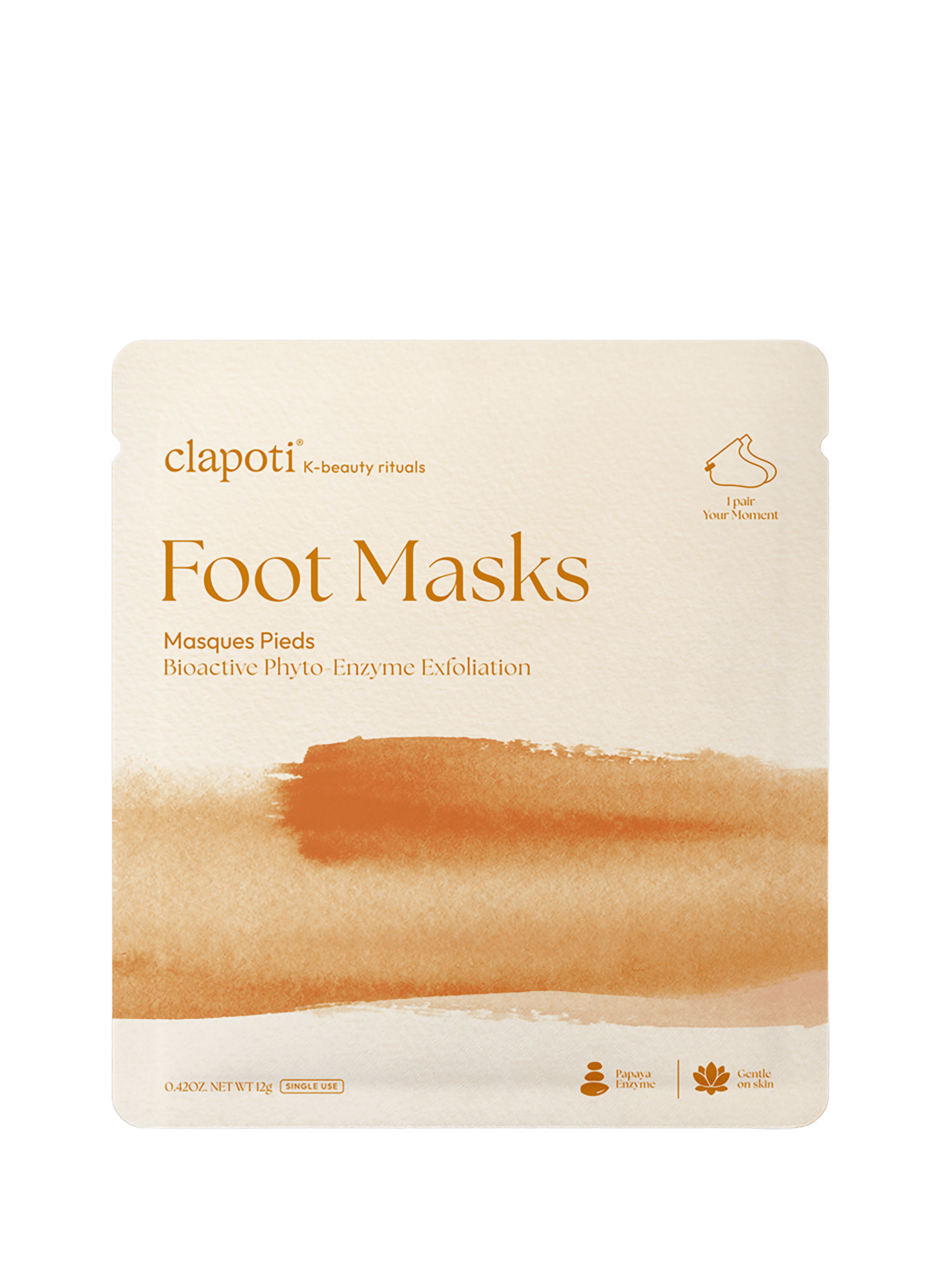 Masques Pieds Enzyme Exfoliation CLAPOTI No color