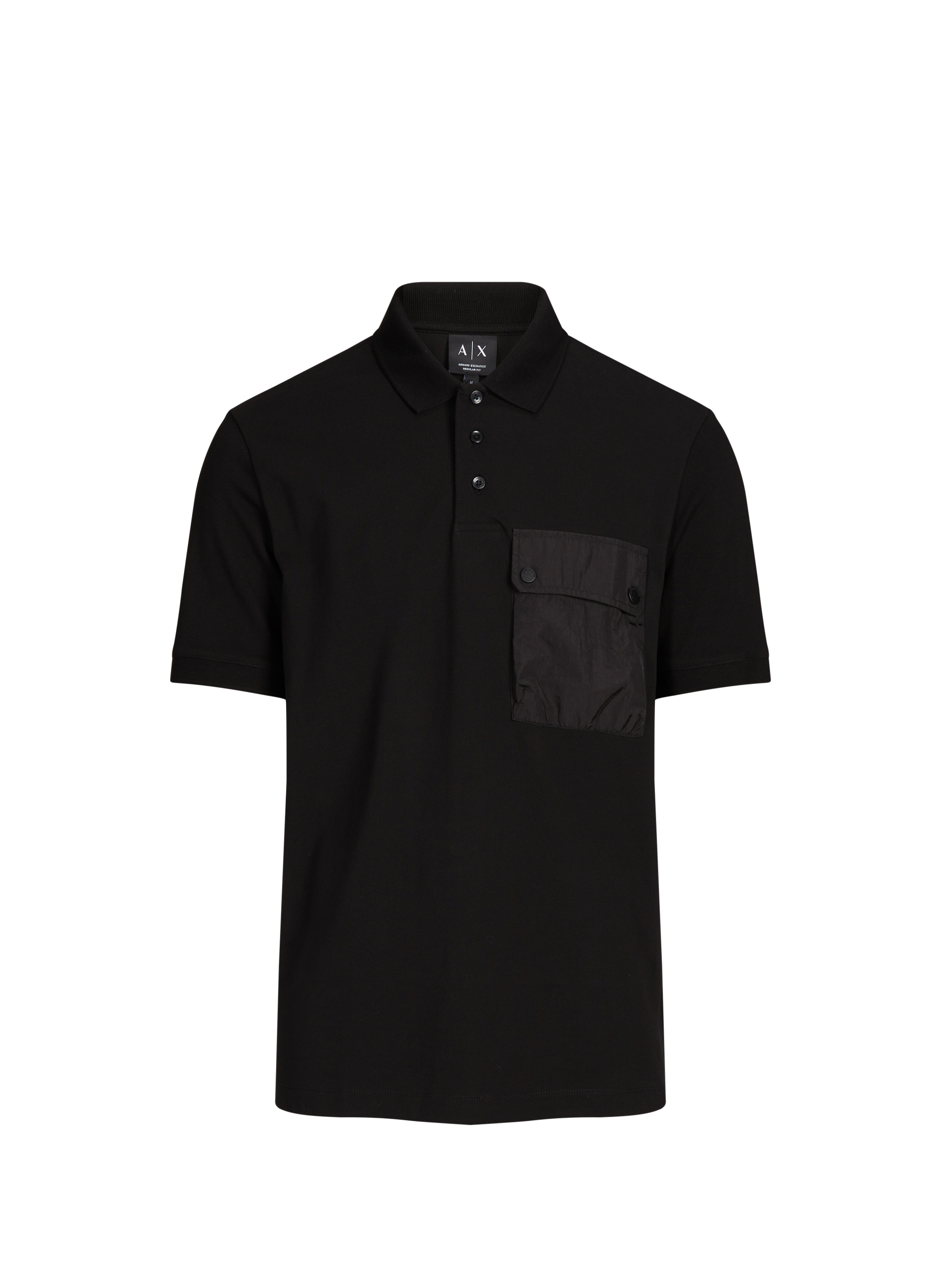 Polo en coton ARMANI EXCHANGE Noir