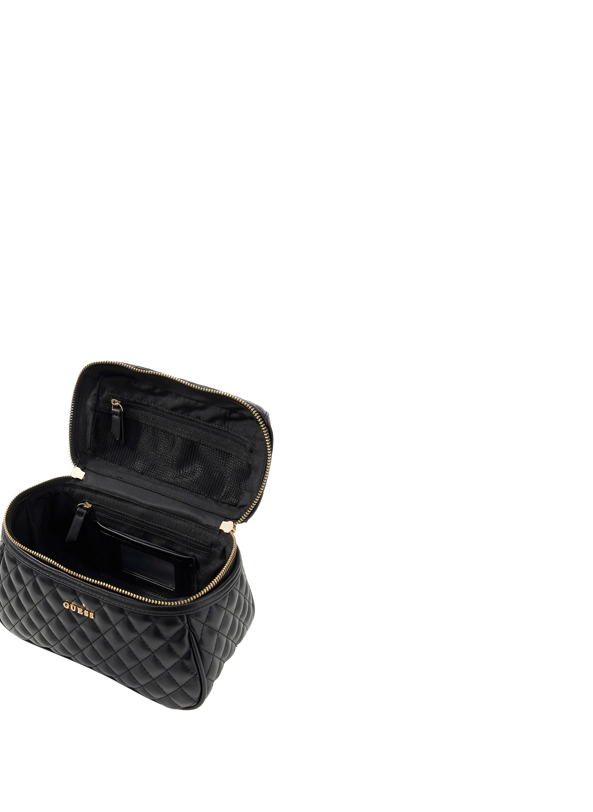 Quilted toiletry bag GUESS Black
