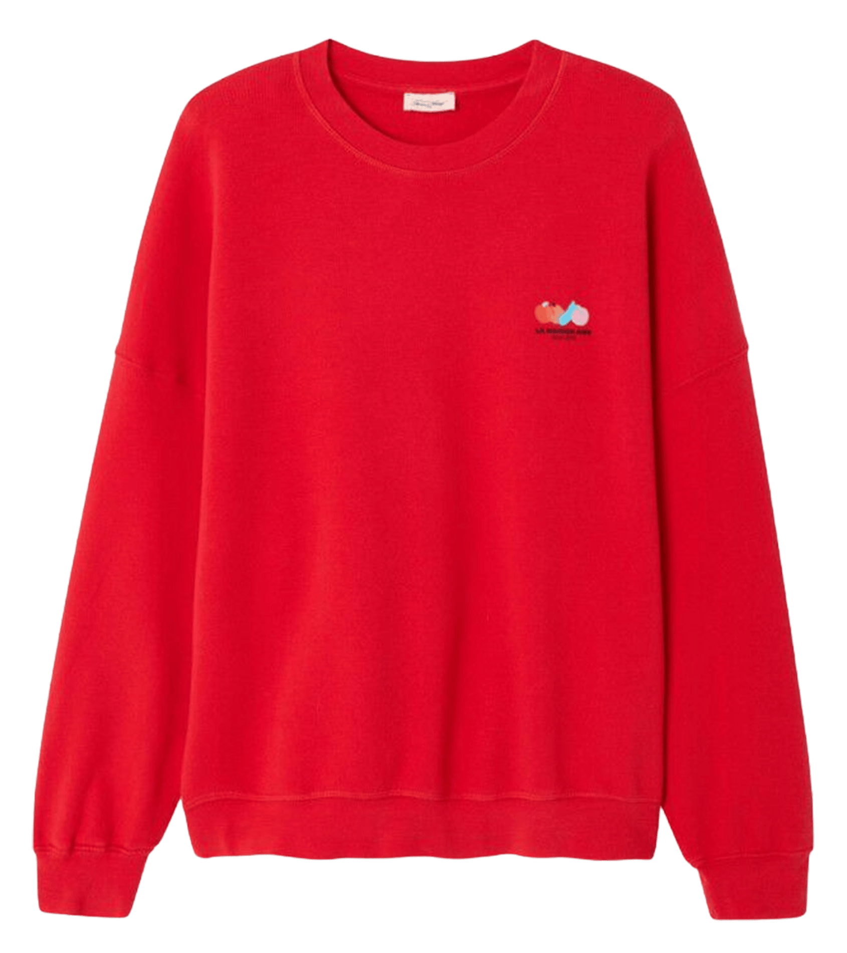 Sweat oversize col rond en coton mélangé atubay AMERICAN VINTAGE Rouge