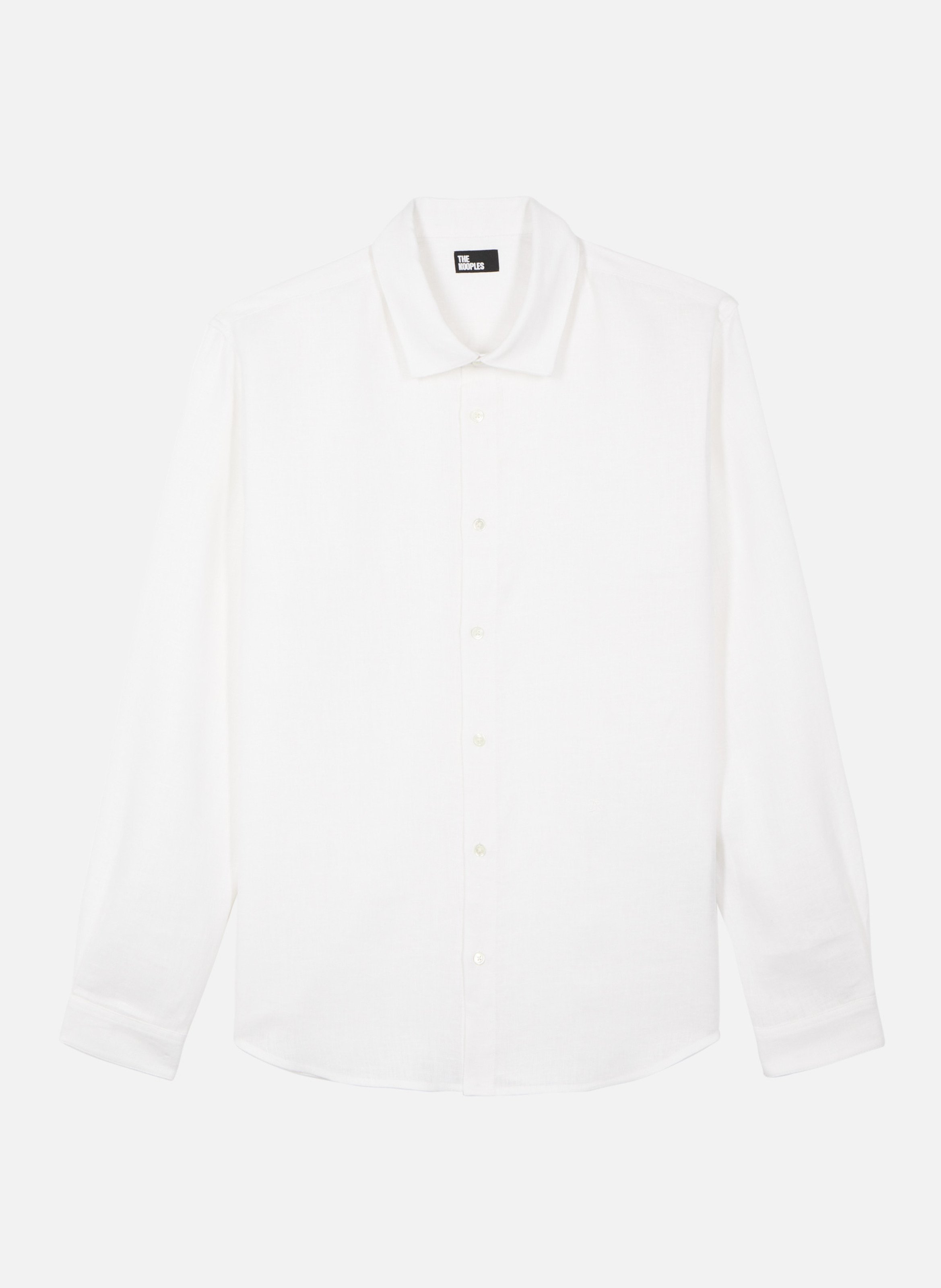 Chemise en lin THE KOOPLES Blanc