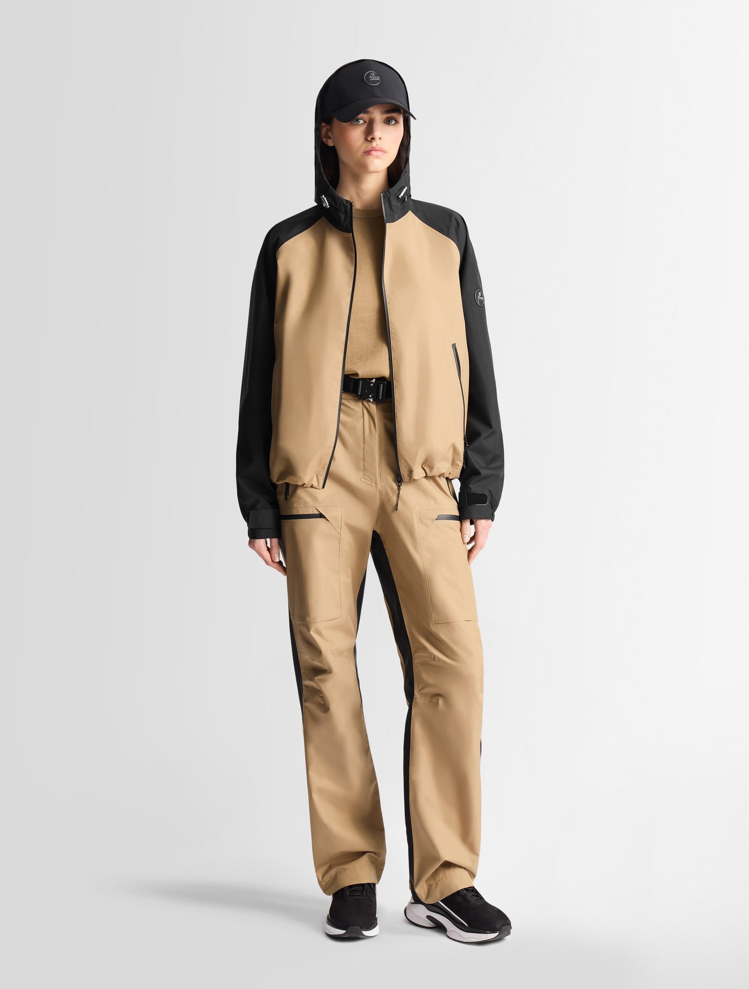 Blouson syarane col capuche coupe regular FUSALP Beige