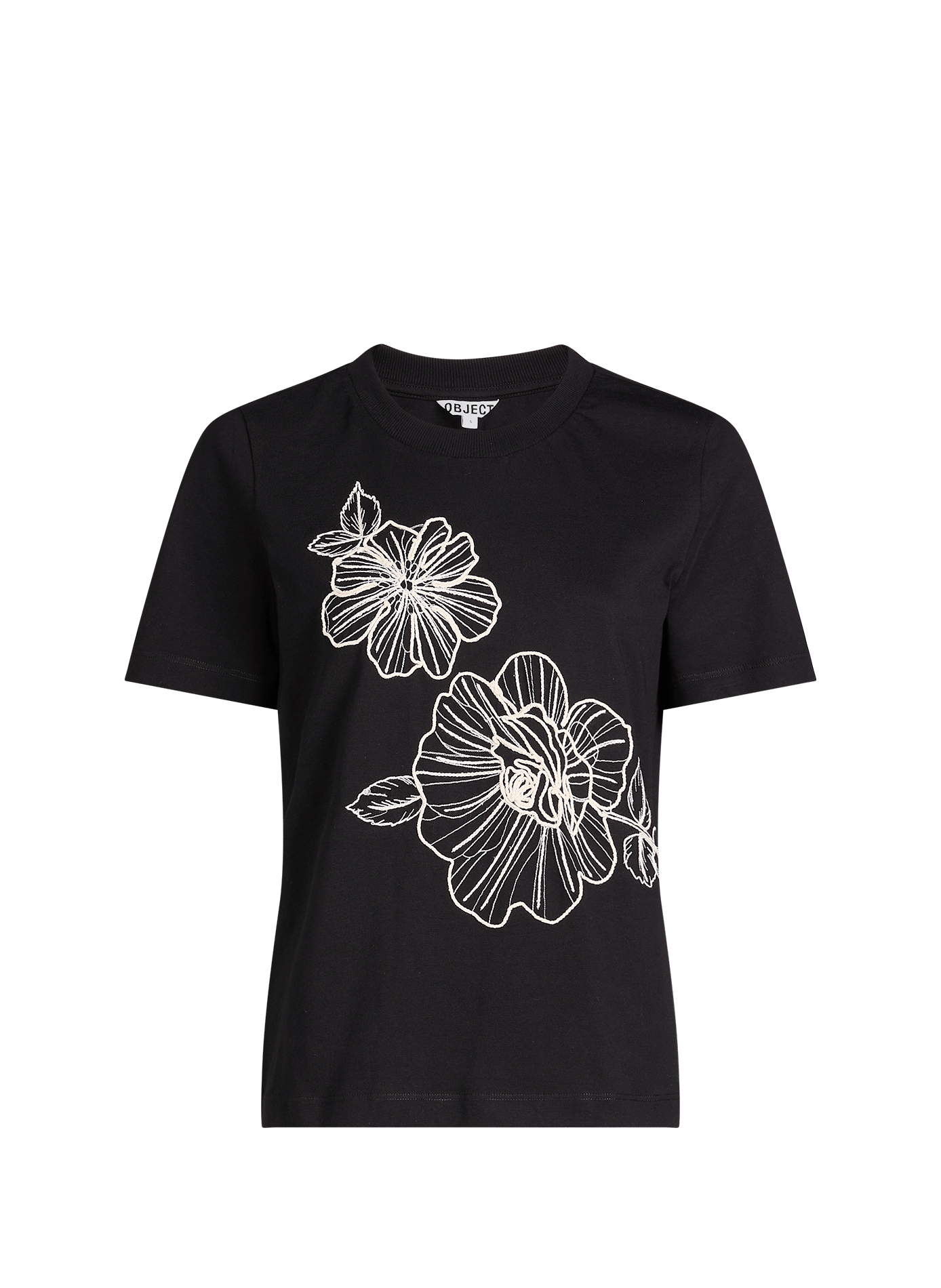 T-shirt Objvivi en coton  OBJECT Noir