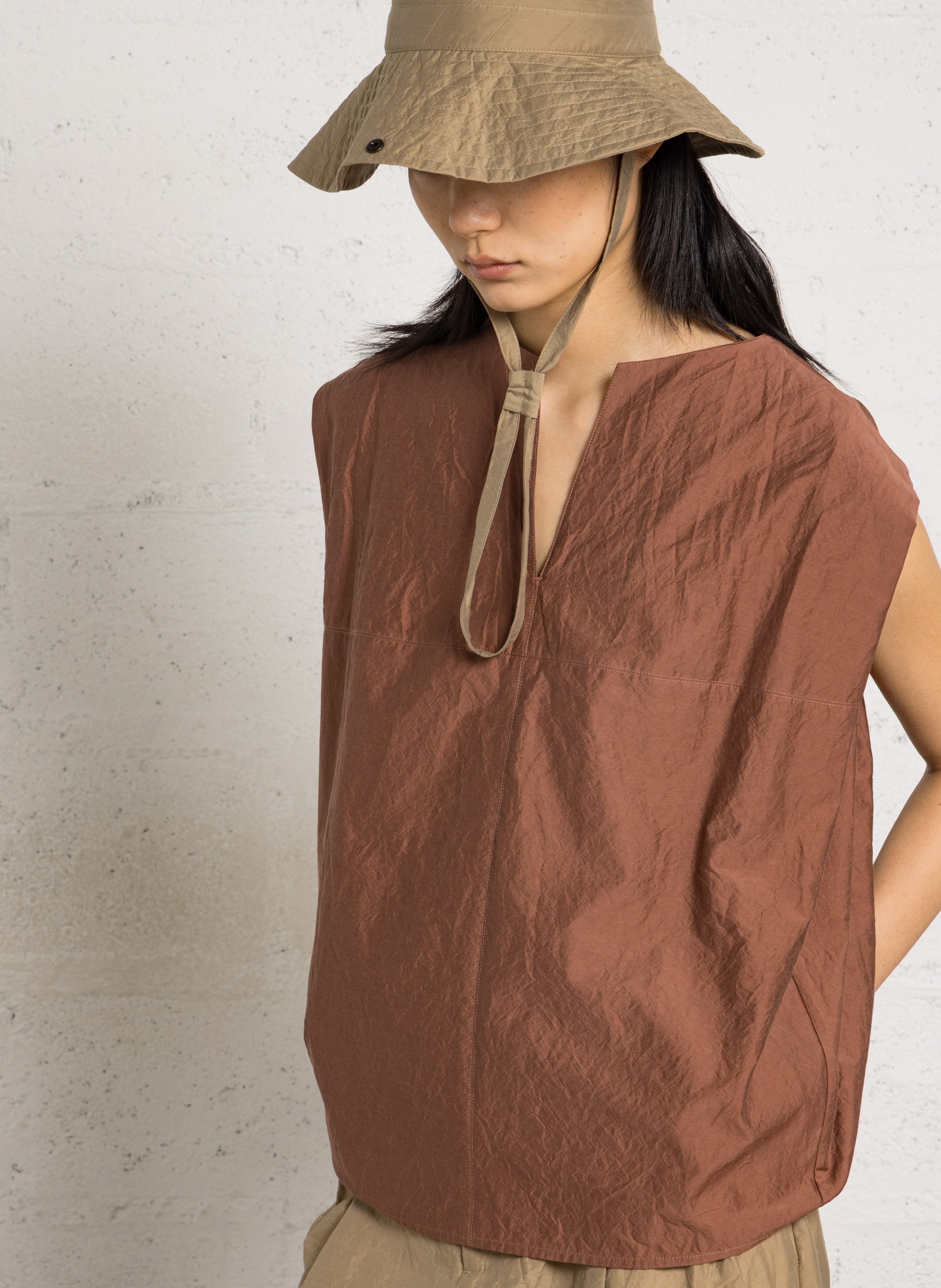 Top ample en coton bio mélangé isalys SOEUR Rose