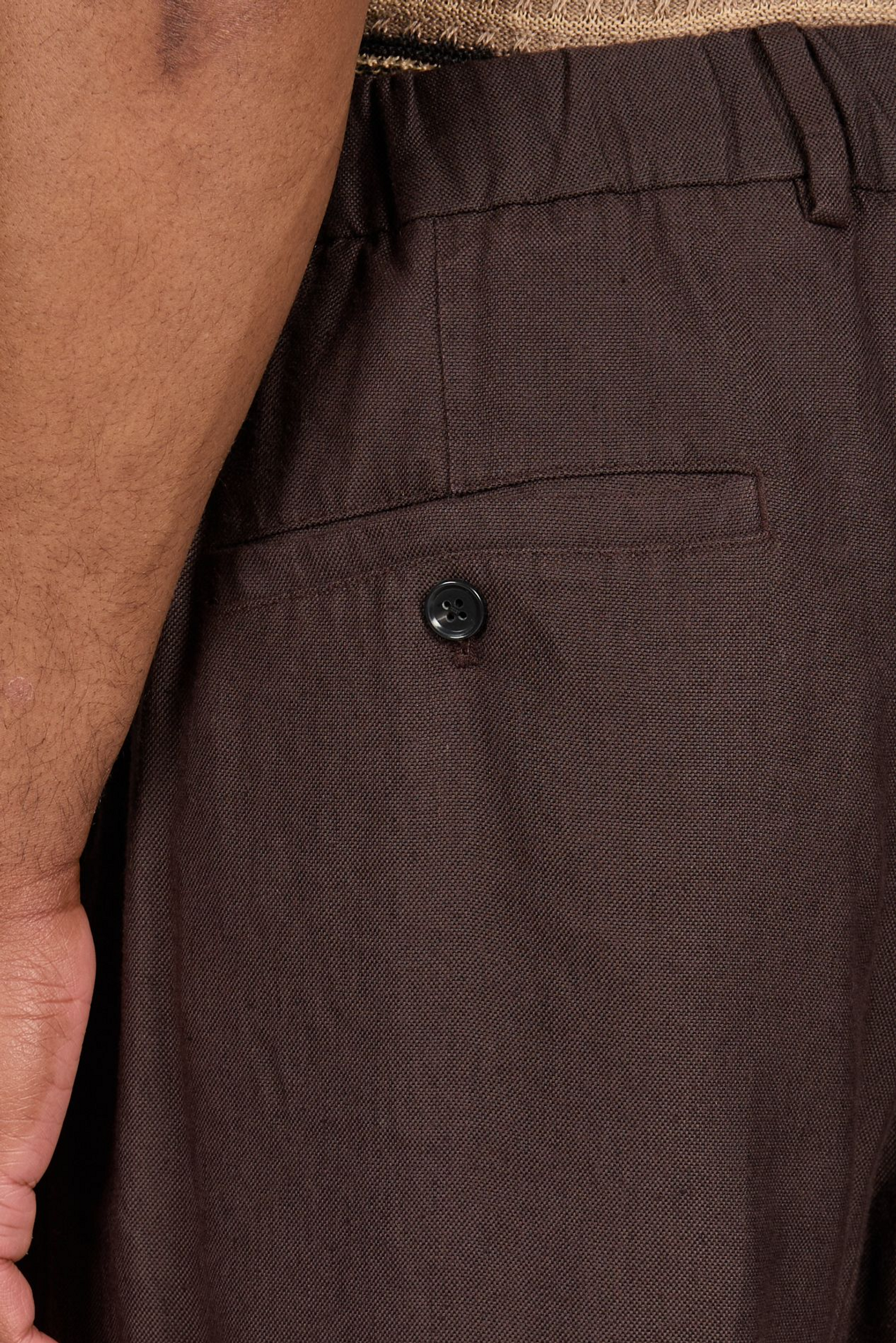 Linen-blend trousers NN.07 Brown