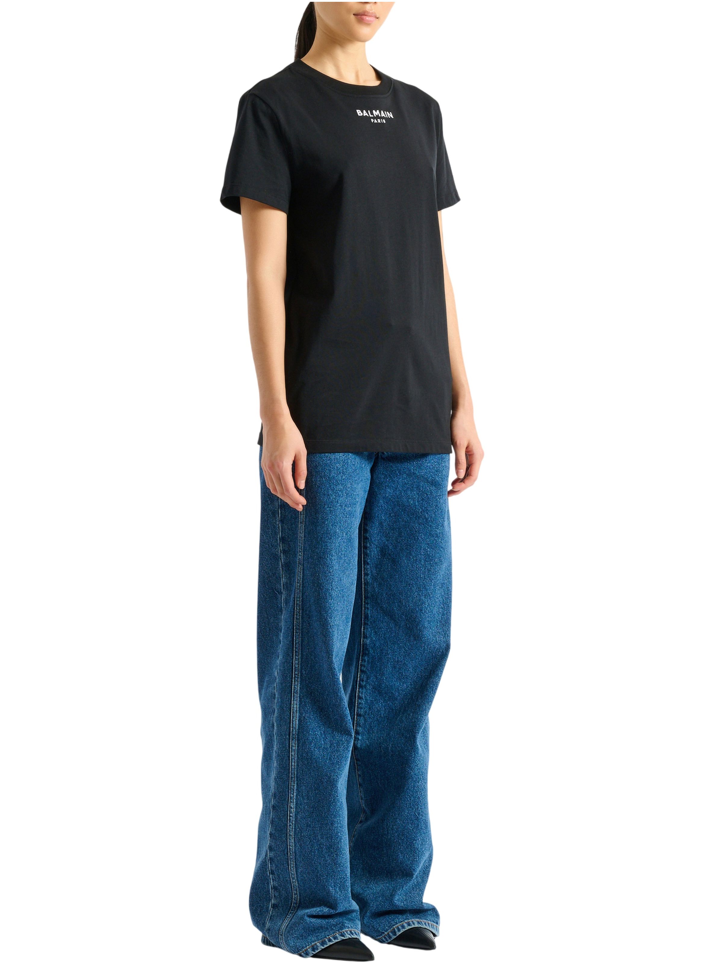 T-shirt balmain paris brodé BALMAIN Noir