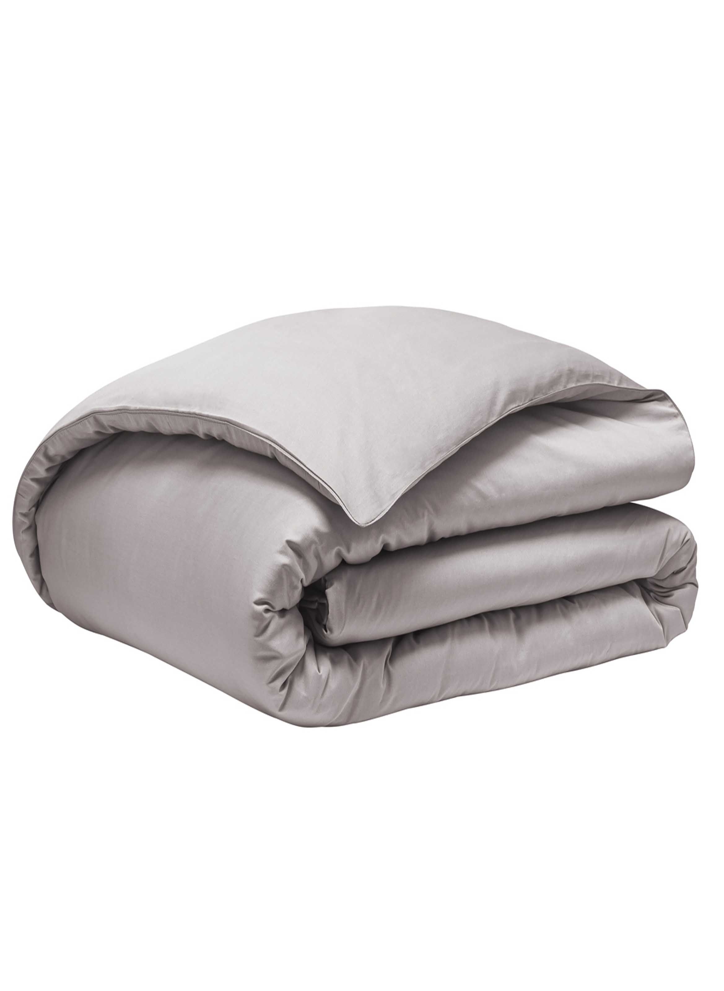 Housse de couette unie en satin de coton bio, teophile ALEXANDRE TURPAULT Beige