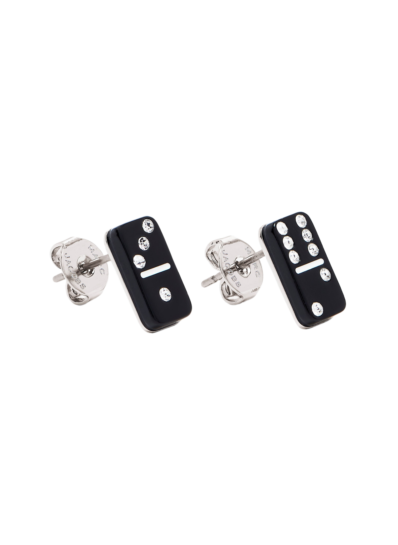 Boucles d'oreilles stud The Domino MARC JACOBS Noir