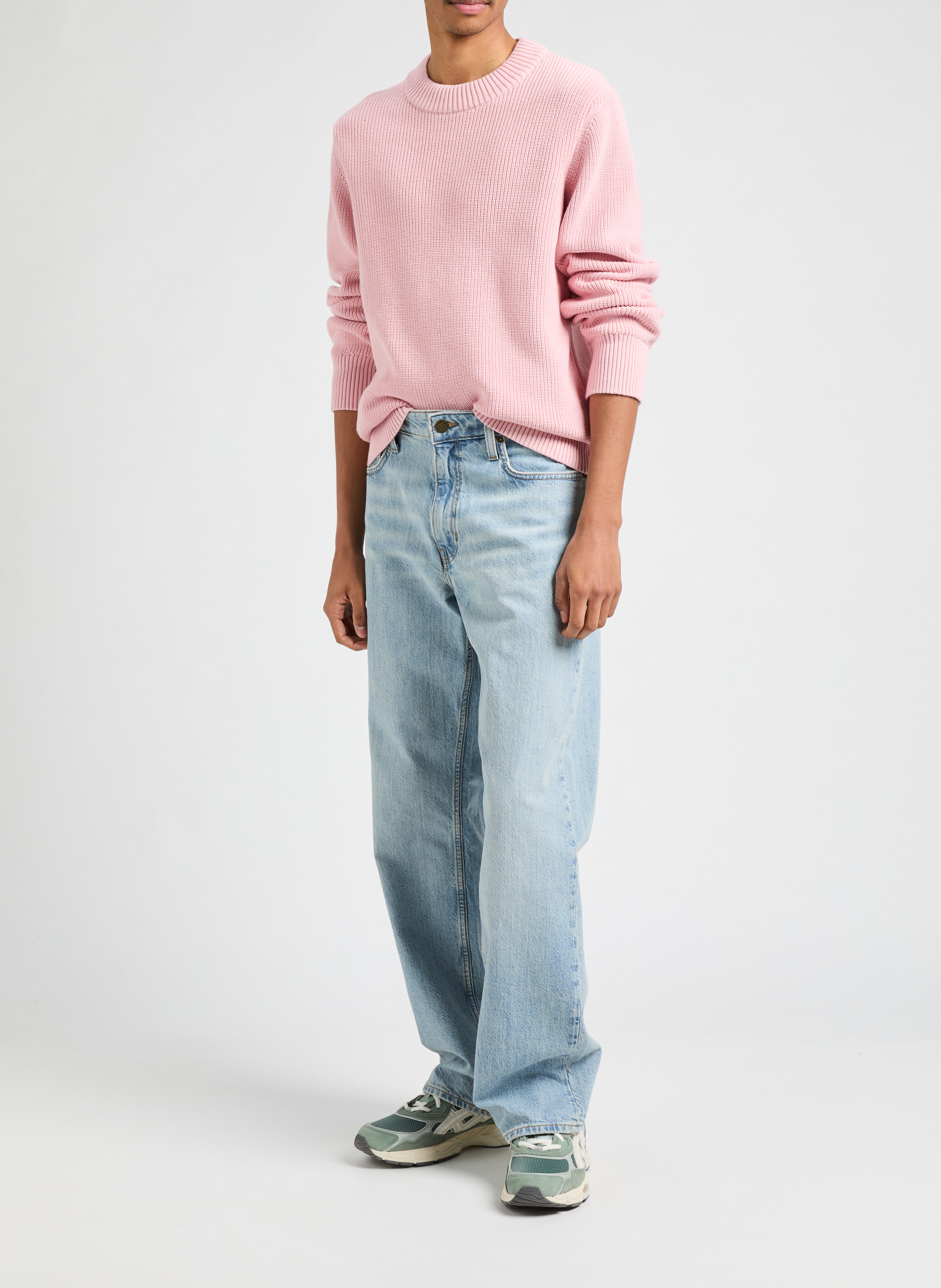 Pull en coton  AU PRINTEMPS PARIS Rose