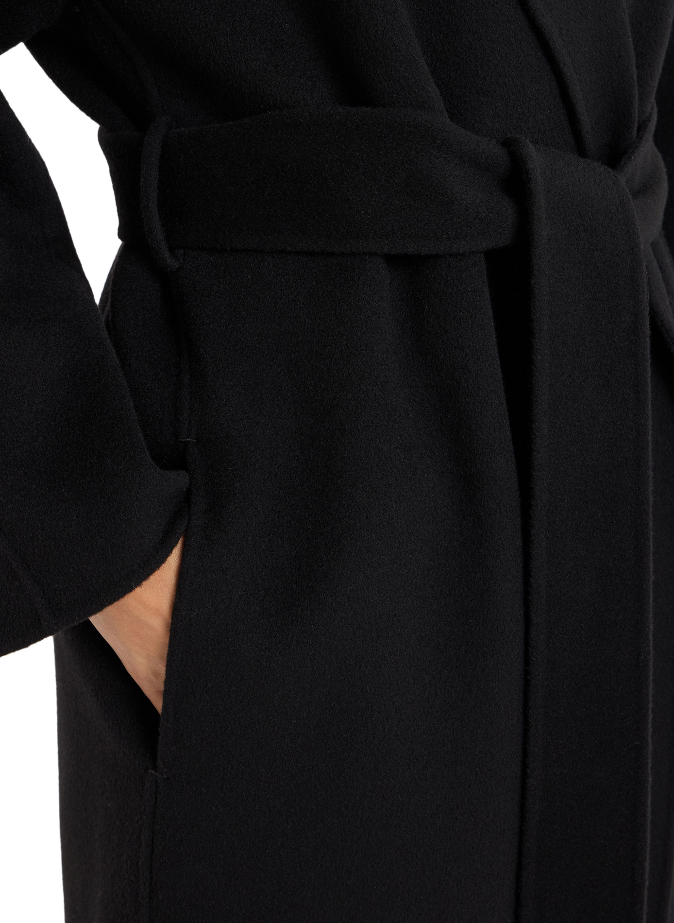 Manteau Warmor en laine mélangée SAISON 1865 Noir