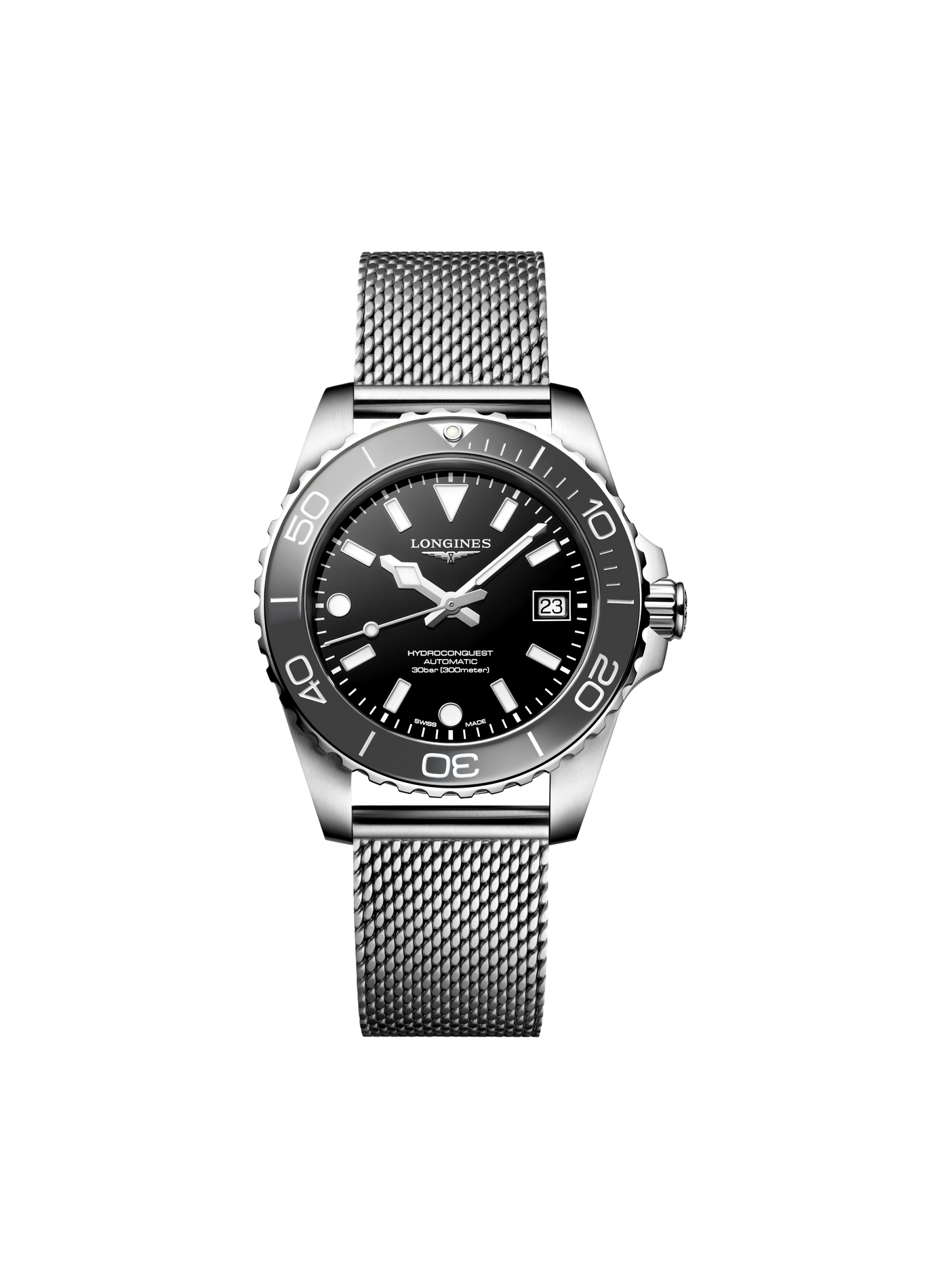 Montre automatique HydroConquest en acier inoxydable