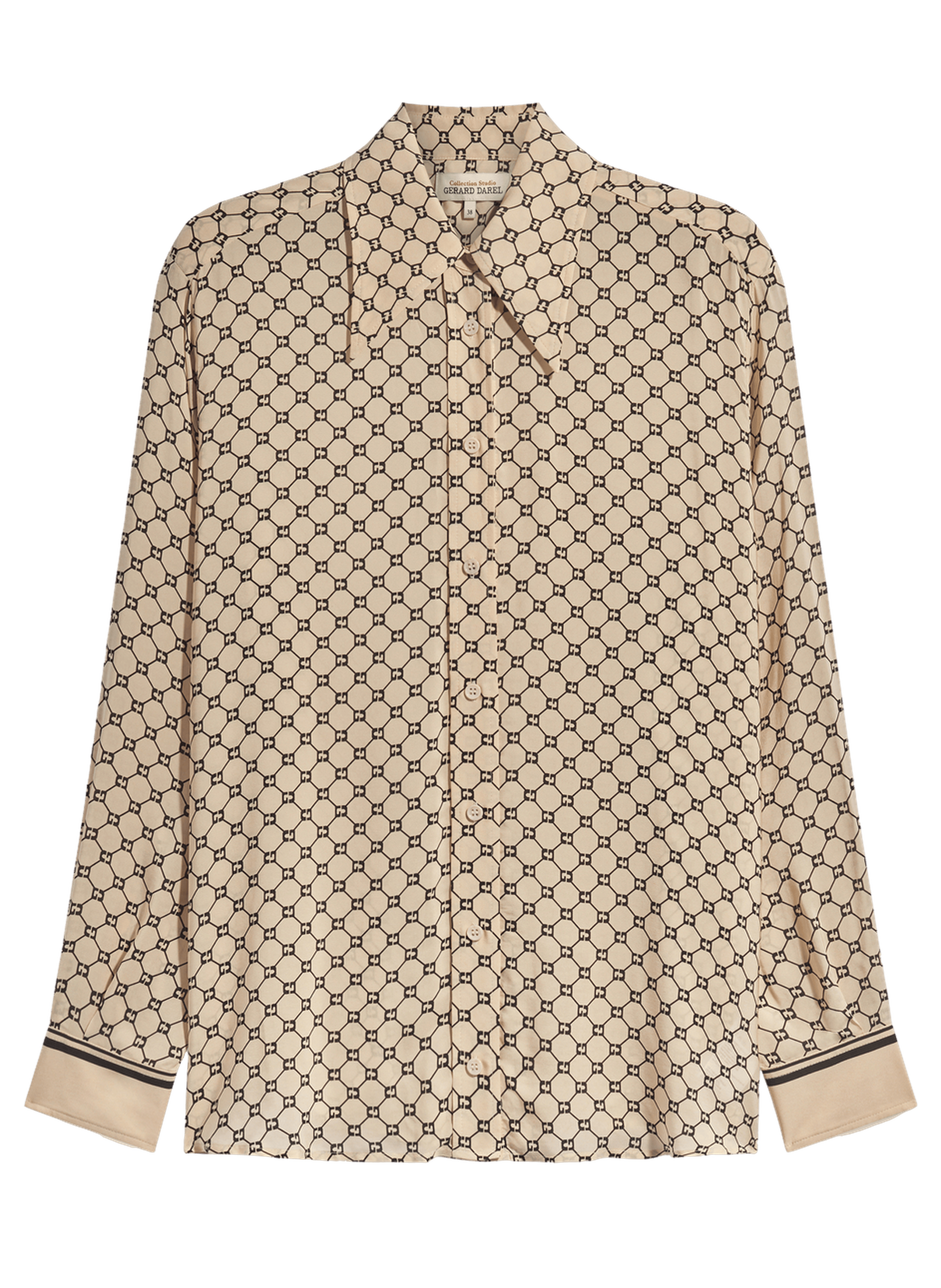 Chemise fluide à monogramme - jimi GERARD DAREL Beige