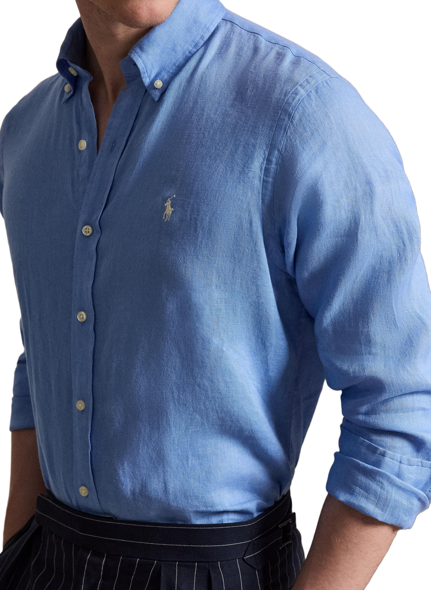 Linen shirt | Blue POLO RALPH LAUREN Men