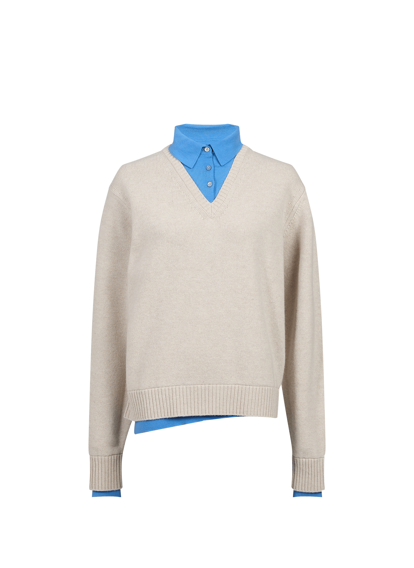 Oversized classic wool sweater ACNE STUDIOS Beige