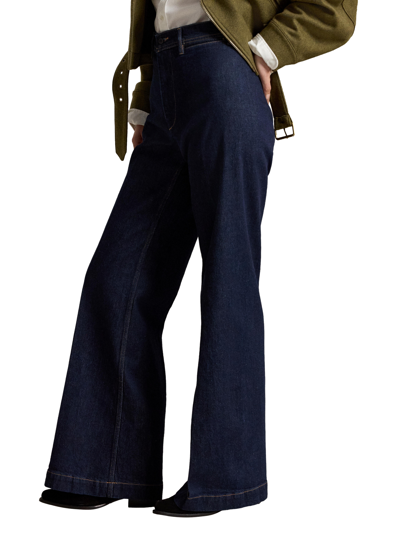 Boot-cut cotton blend jeans POLO RALPH LAUREN Blue