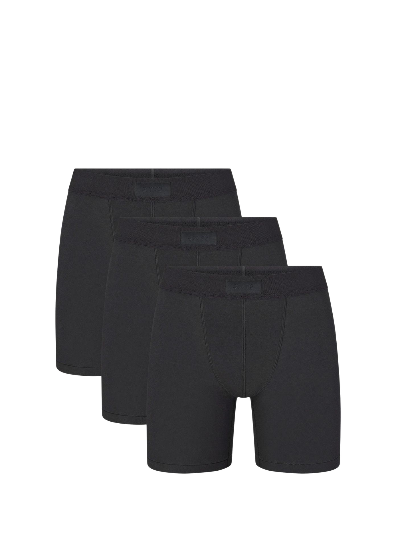 Set of three cotton-blend boxers SKIMS Black