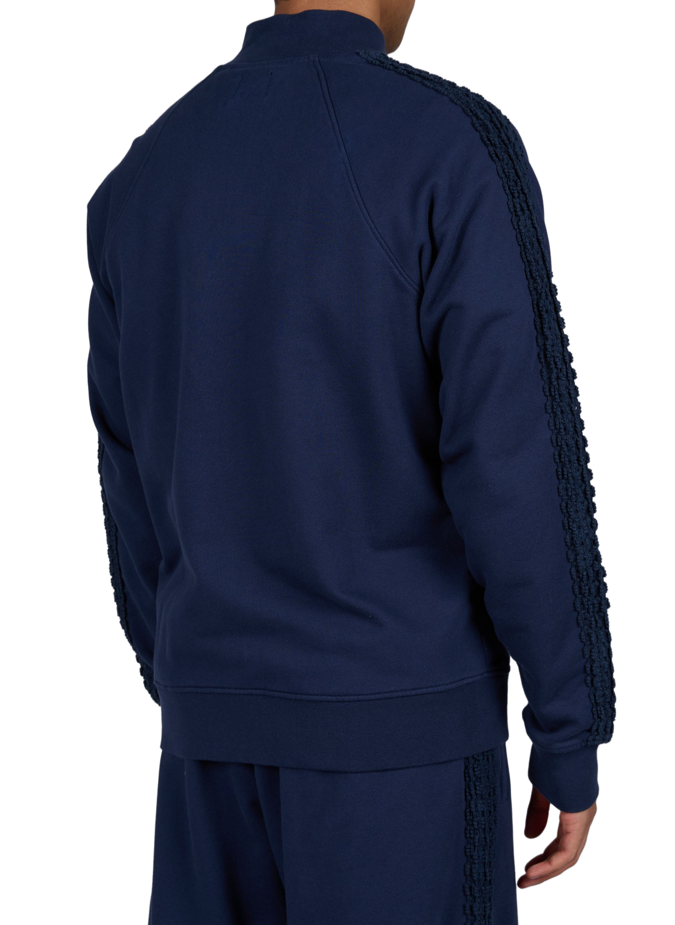 Gerade geschnittene Jacke mit Stehkragen aus Baumwolle. ARTE ANTWERP Blau
