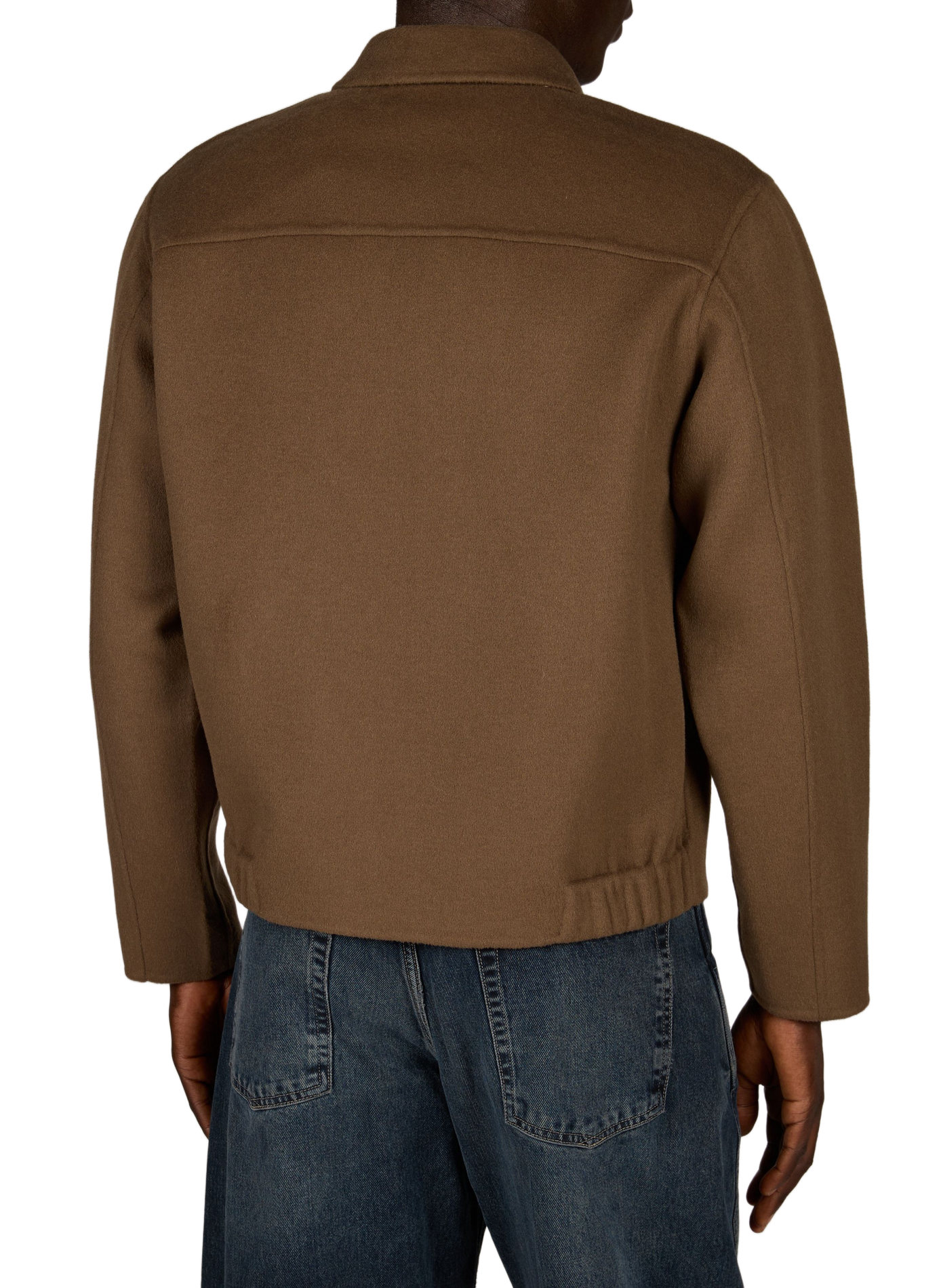Straight zip-up wool blend jacket NN.07 Beige