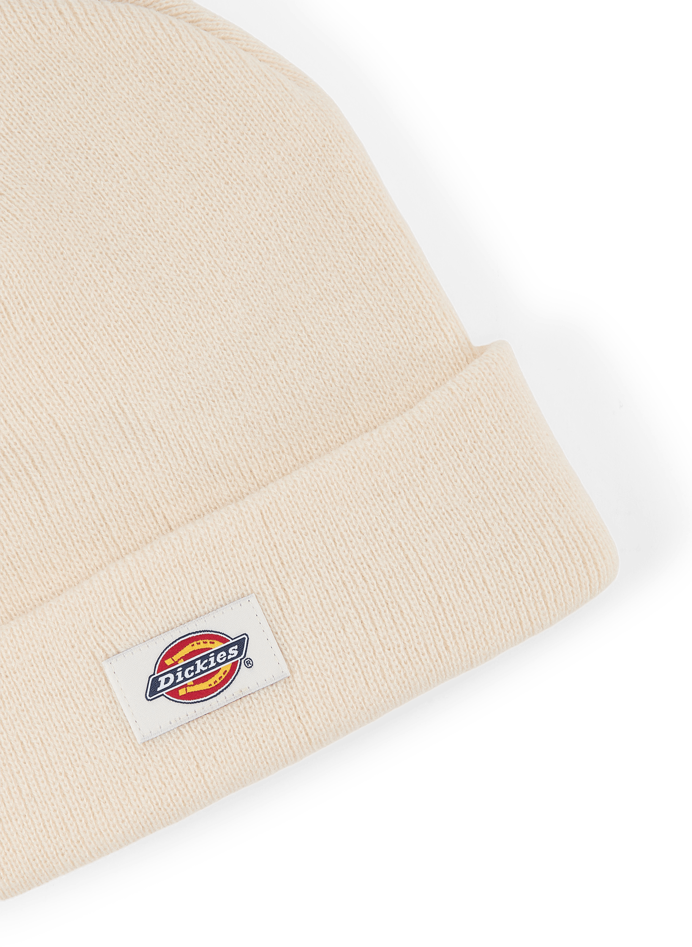 Einfarbige Rippstrickmütze DICKIES Beige