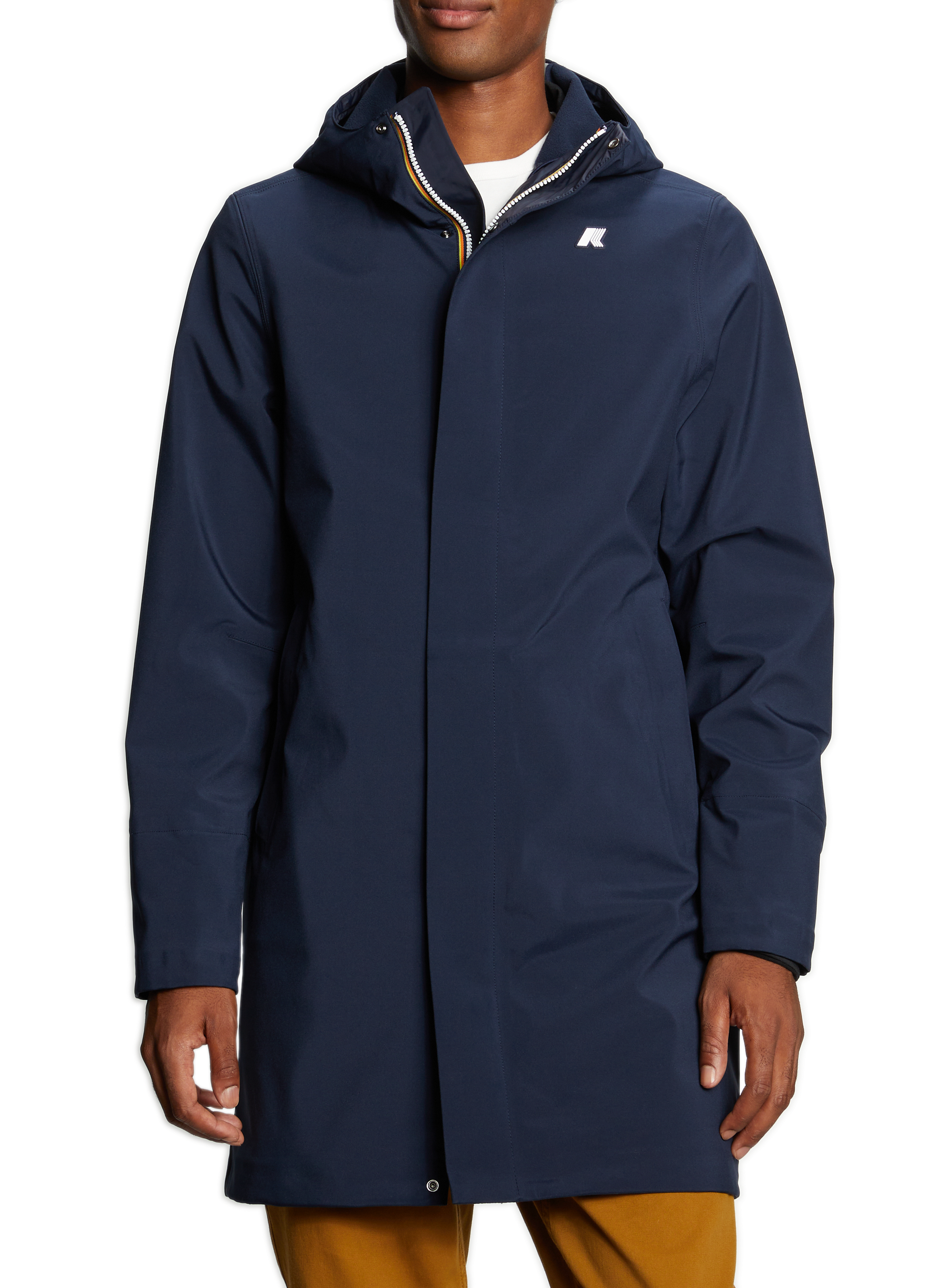 Halflange parka met capuchon K-WAY Blauw