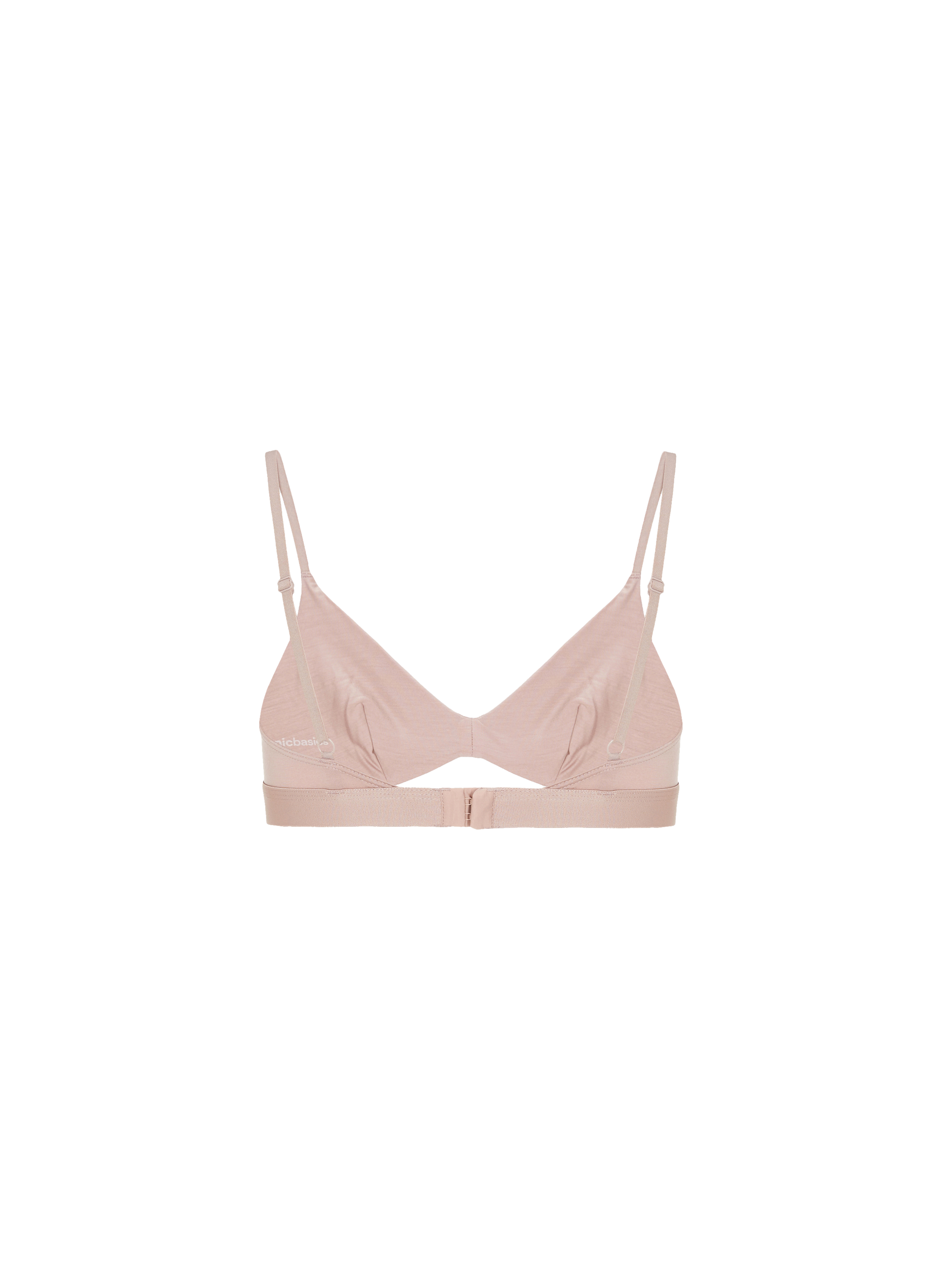Brassière triangle en lyocell ORGANIC BASICS Rose