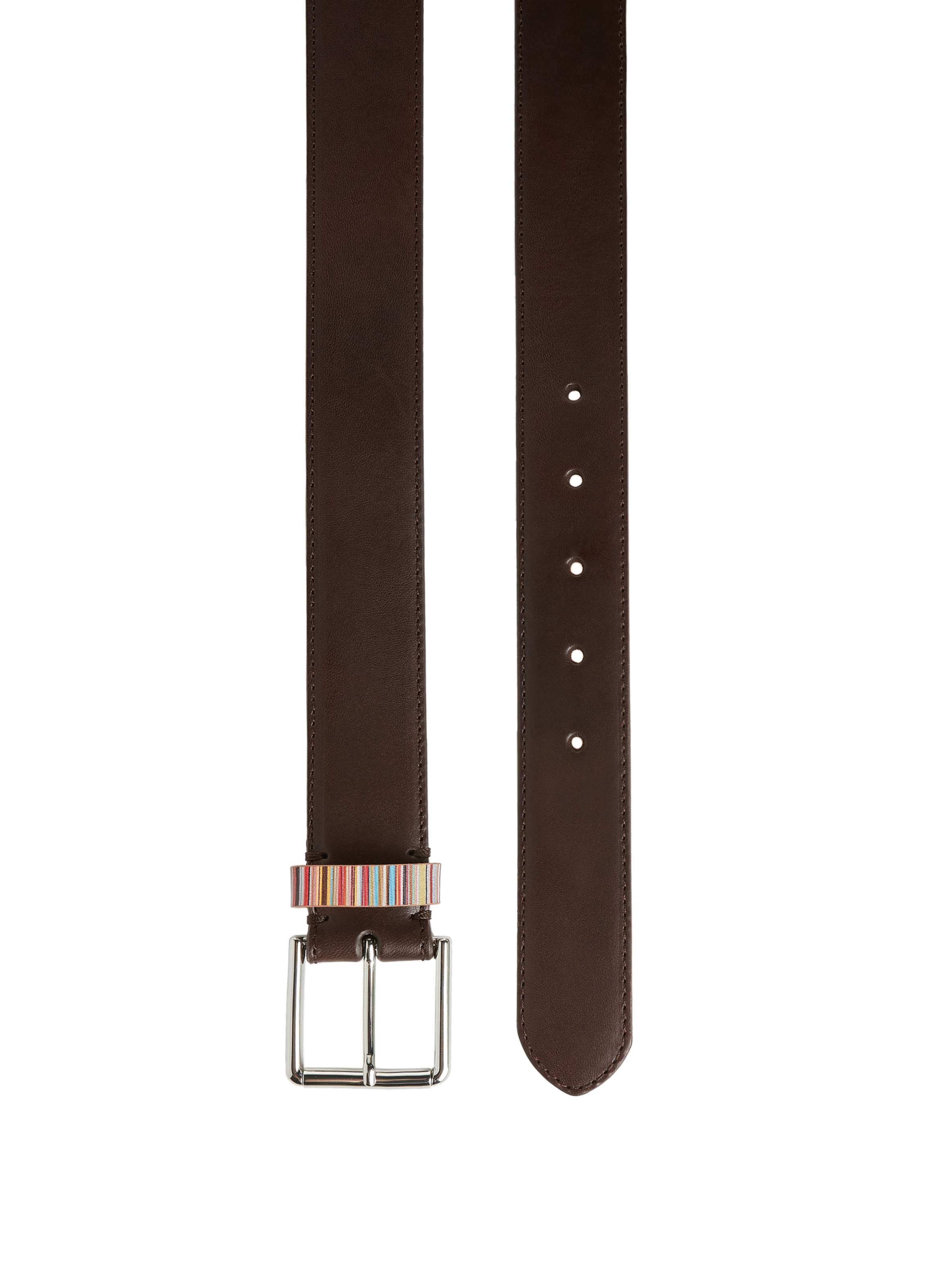 Leather belt PAUL SMITH Brown
