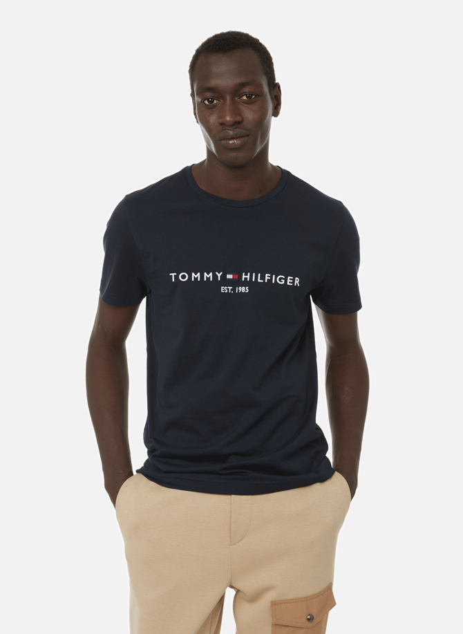 TOMMY HILFIGER Bio-Baumwoll-Logo-T-Shirt