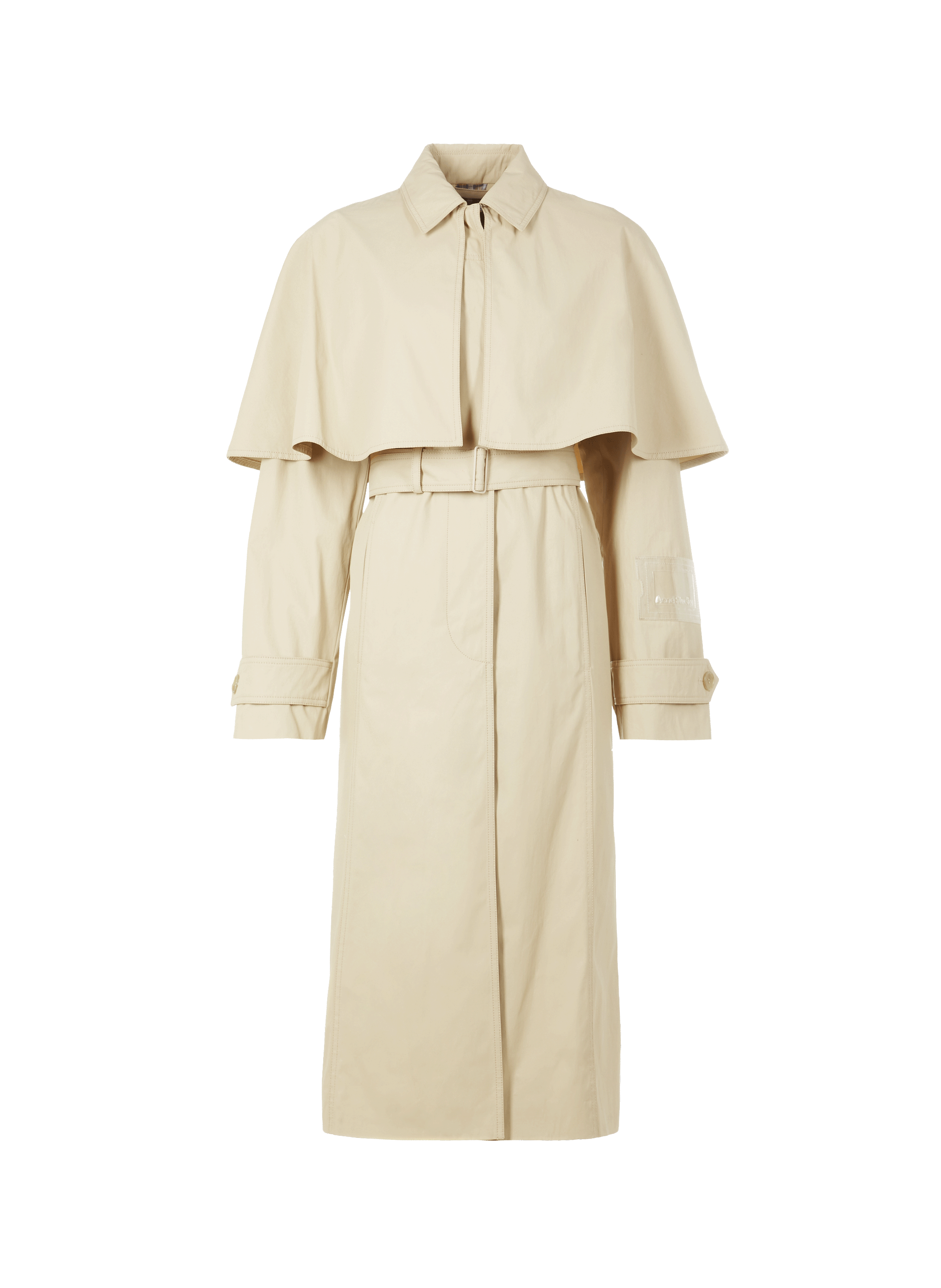 Trench long en toile de coton