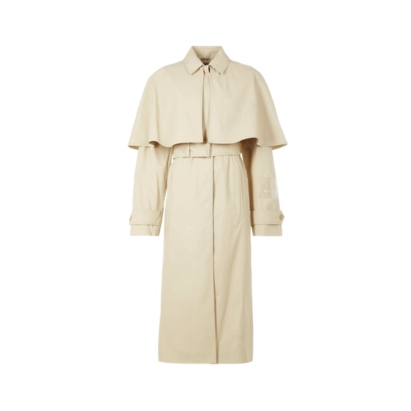 Trench long en toile de coton