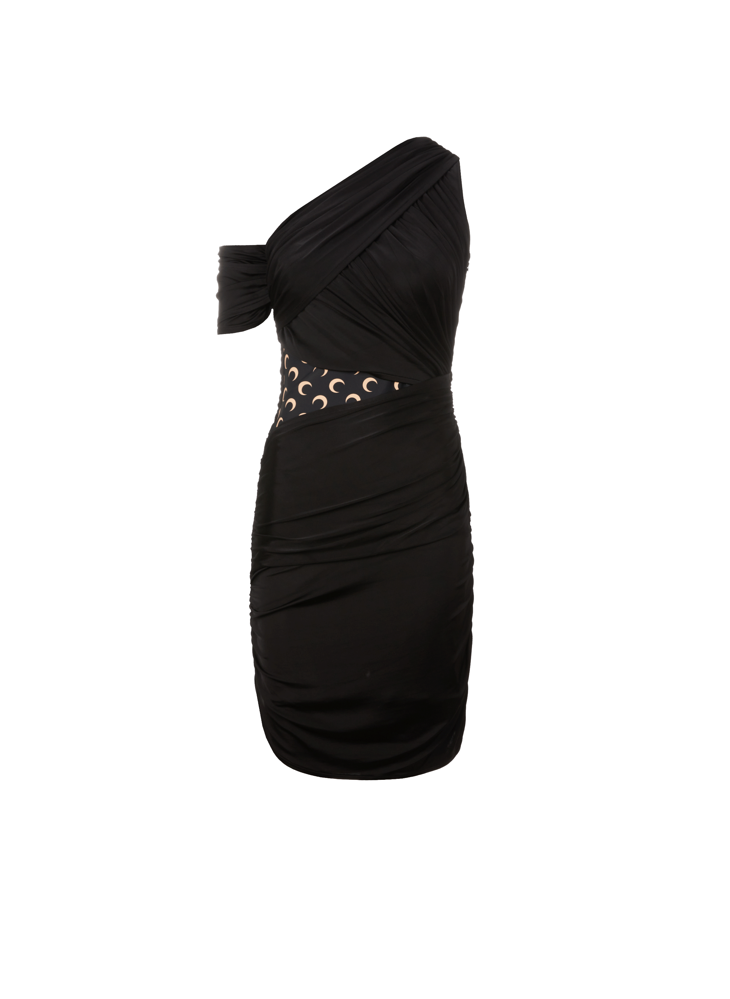 Robe drapée avec détail logo MARINE SERRE