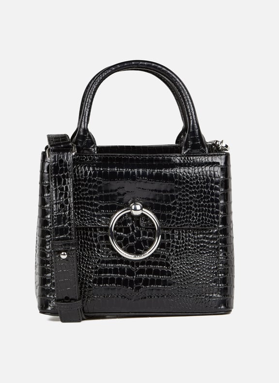 SAC MAIN EN CUIR ASPECT CROCO CLAUDIE PIERLOT pour FEMME