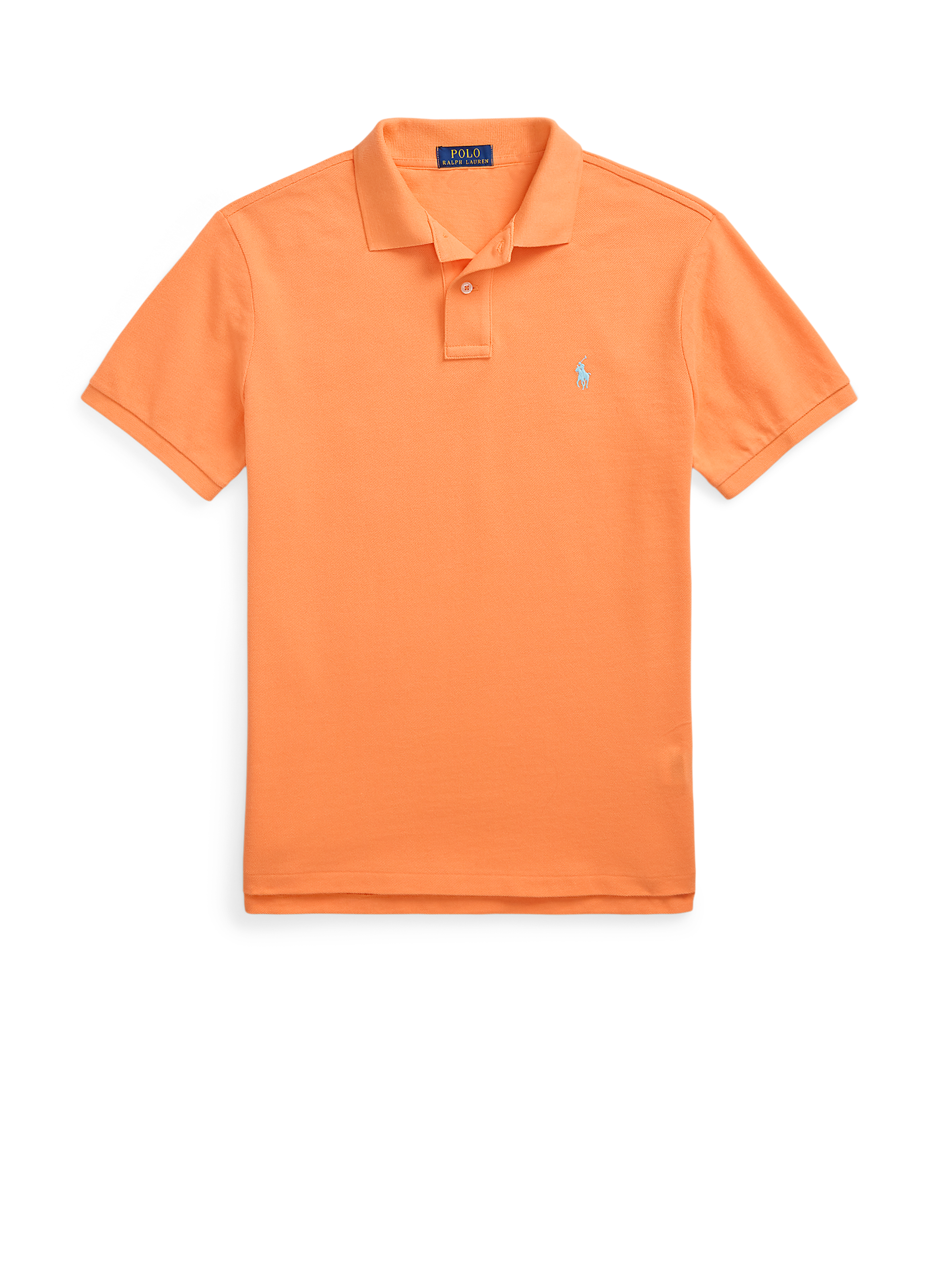Polo droit en piqué de coton POLO RALPH LAUREN Orange