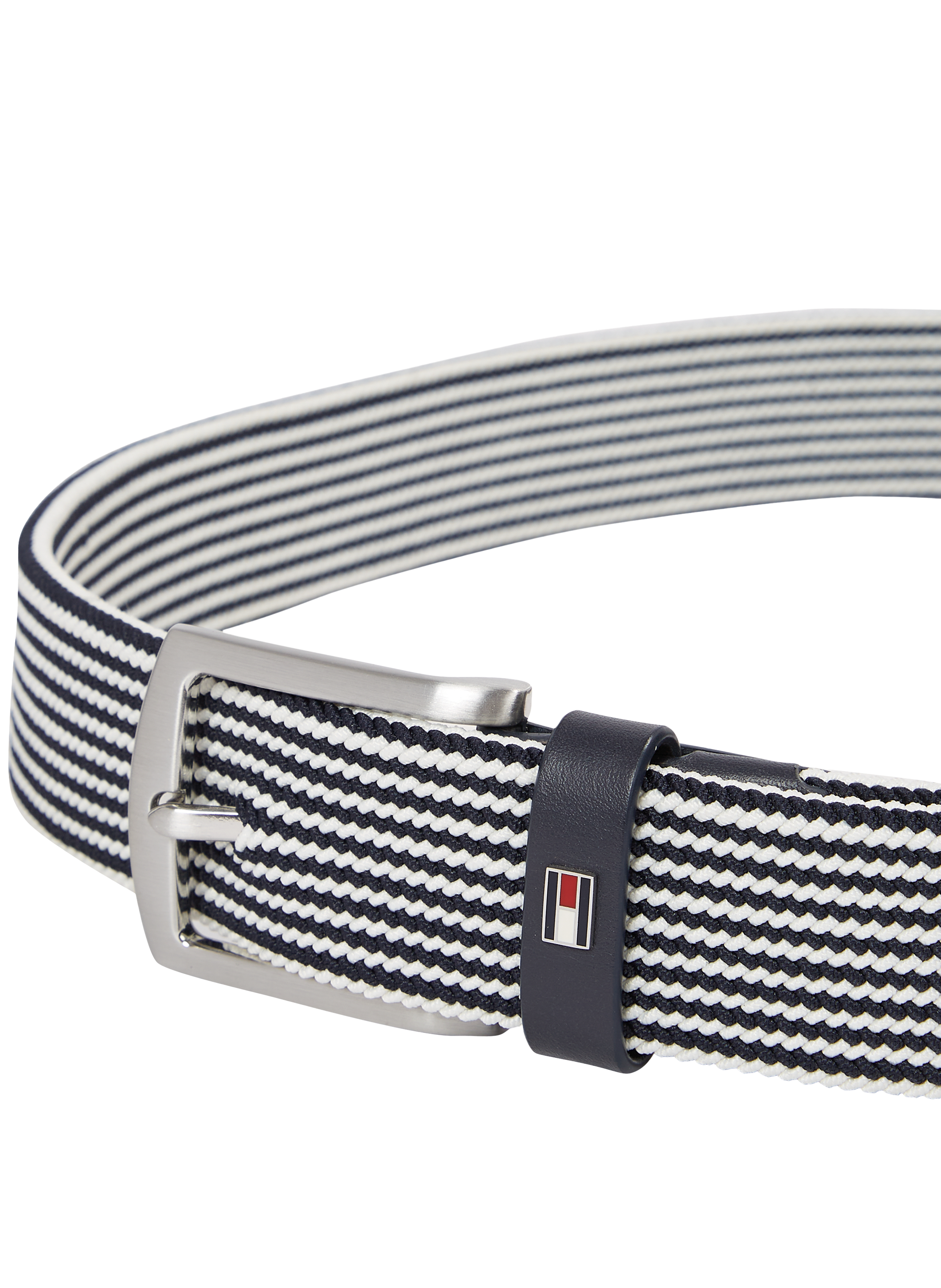 Textured Striped Belt TOMMY HILFIGER Blue