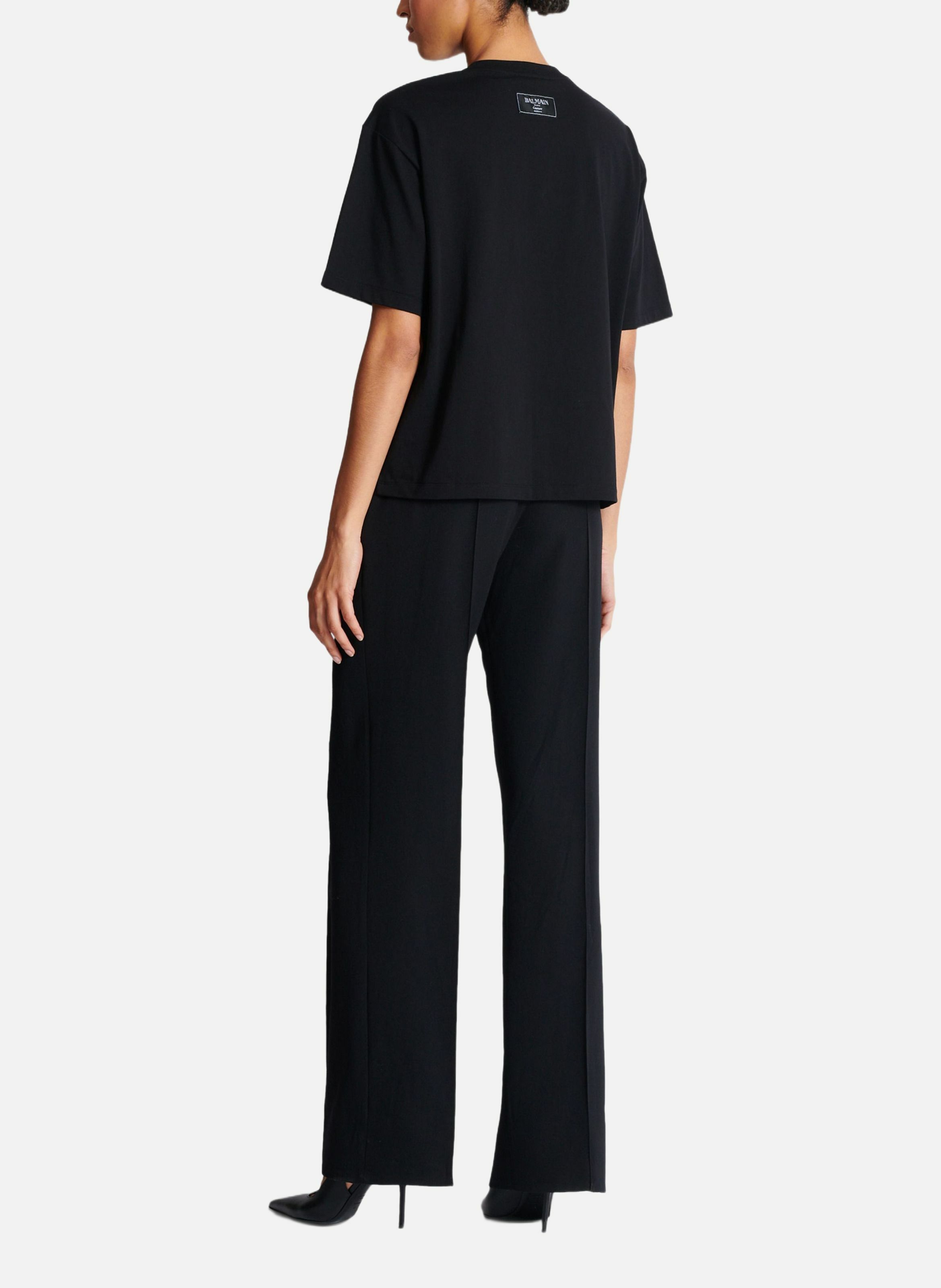 T-shirt à manches courtes imprimé kiss Noir