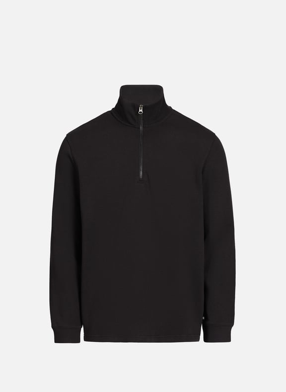 Pull col montant en coton mélangé Noir by SAMSOE SAMSOE SAMSOE SAMSOE Pull col montant en coton mélangé Noir