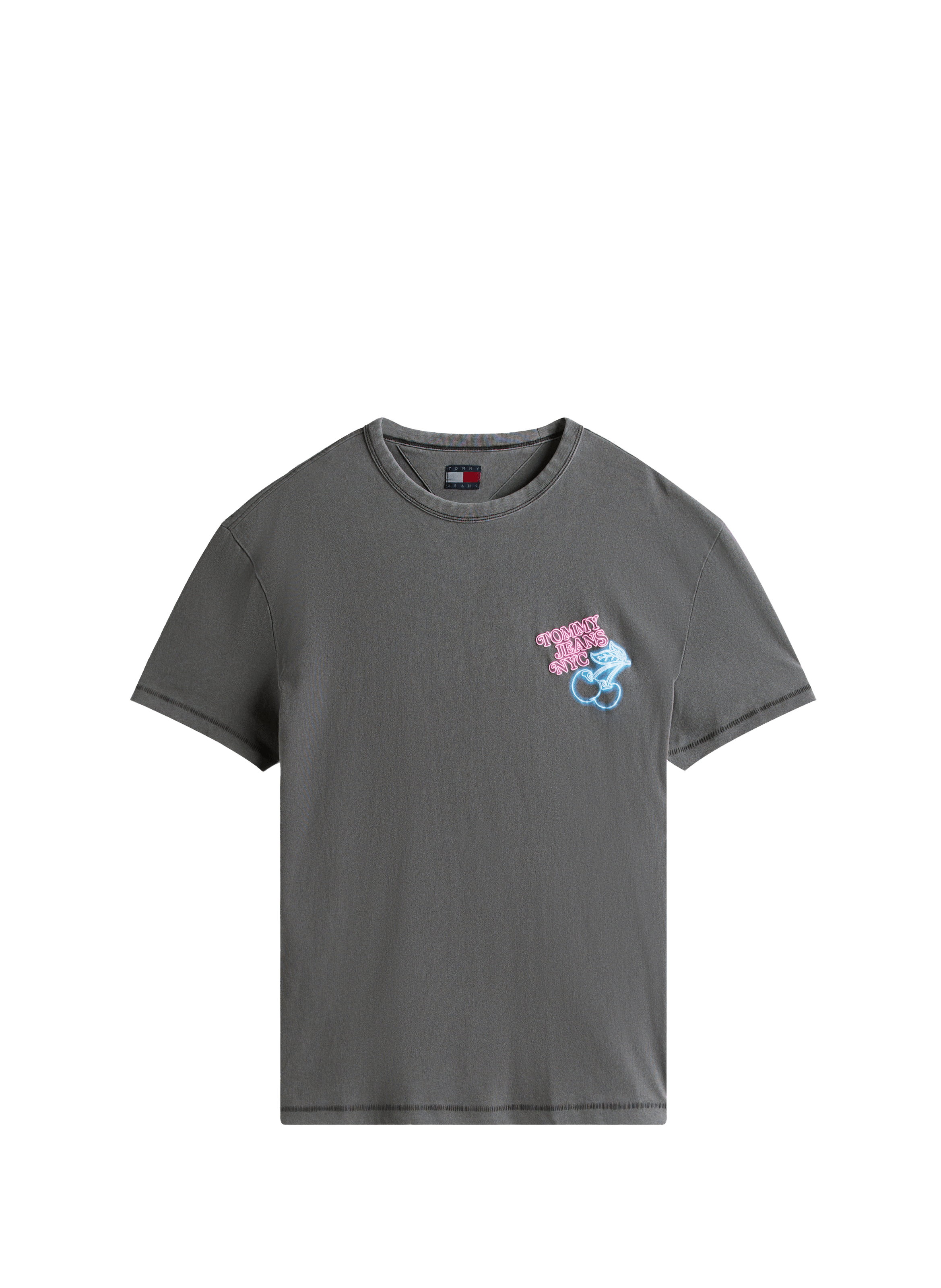 Cotton screen-printed T-shirt TOMMY HILFIGER Black