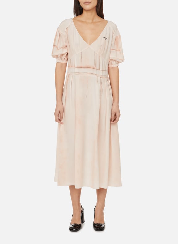Silk midi skirt Pink by PRADA PRADA Silk midi skirt Pink