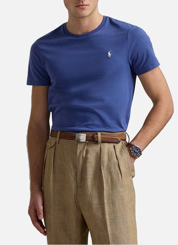 Classic Cotton T-Shirt Blue by POLO RALPH LAUREN POLO RALPH LAUREN Classic Cotton T-Shirt Blue