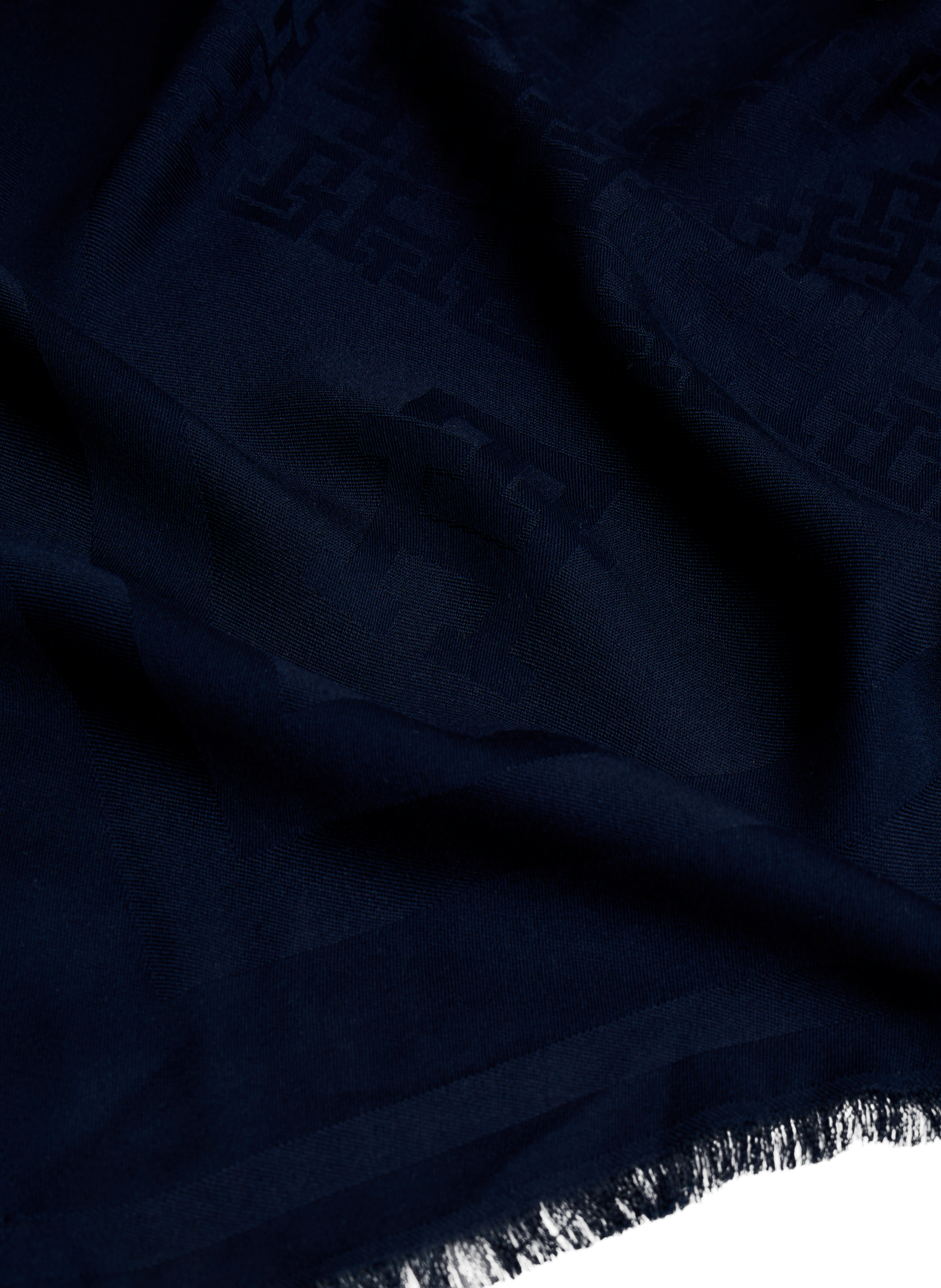 Echarpe à logo en jacquard TOMMY HILFIGER Bleu