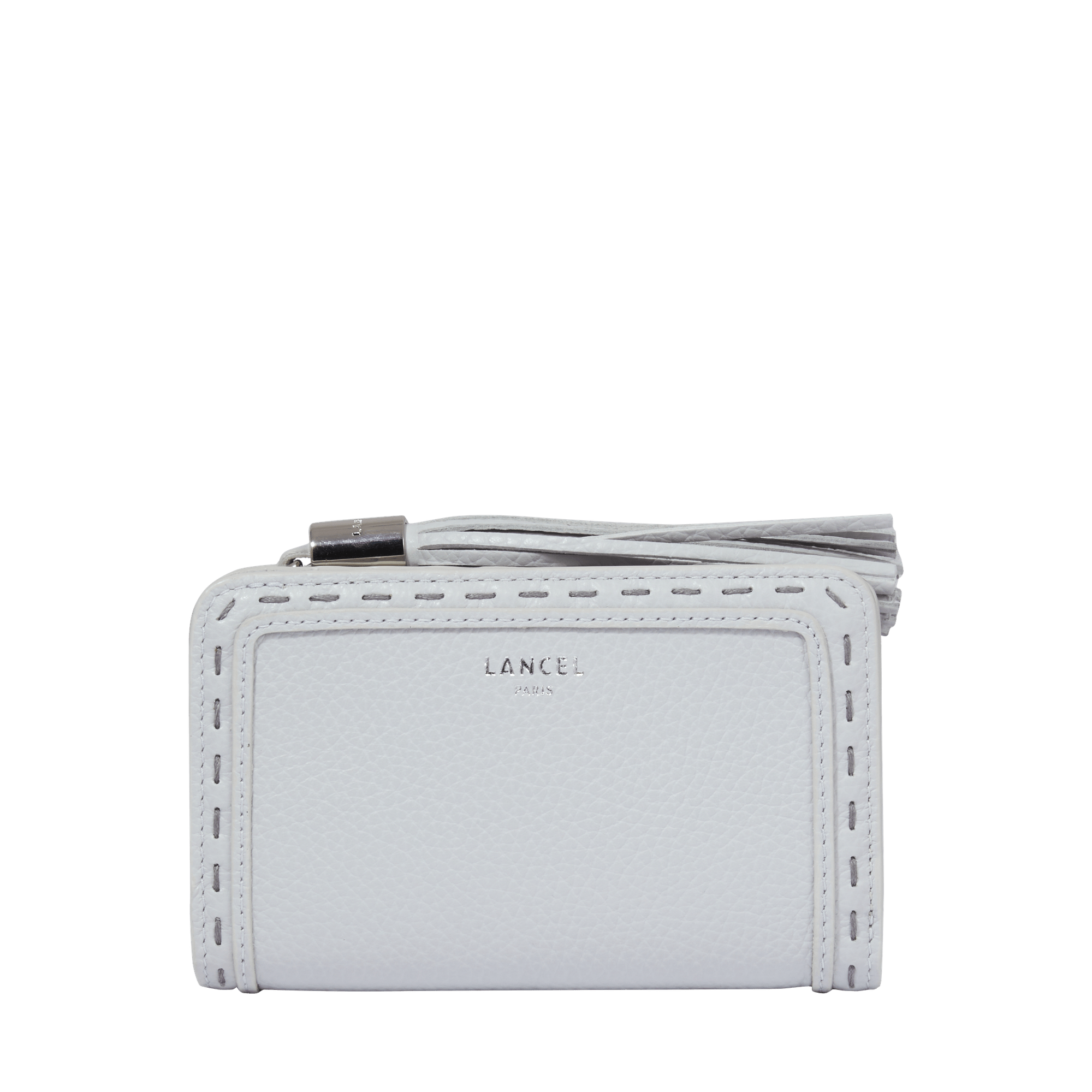 Portefeuille rectangulaire zippé premier flirt de lancel en cuir LANCEL Blanc