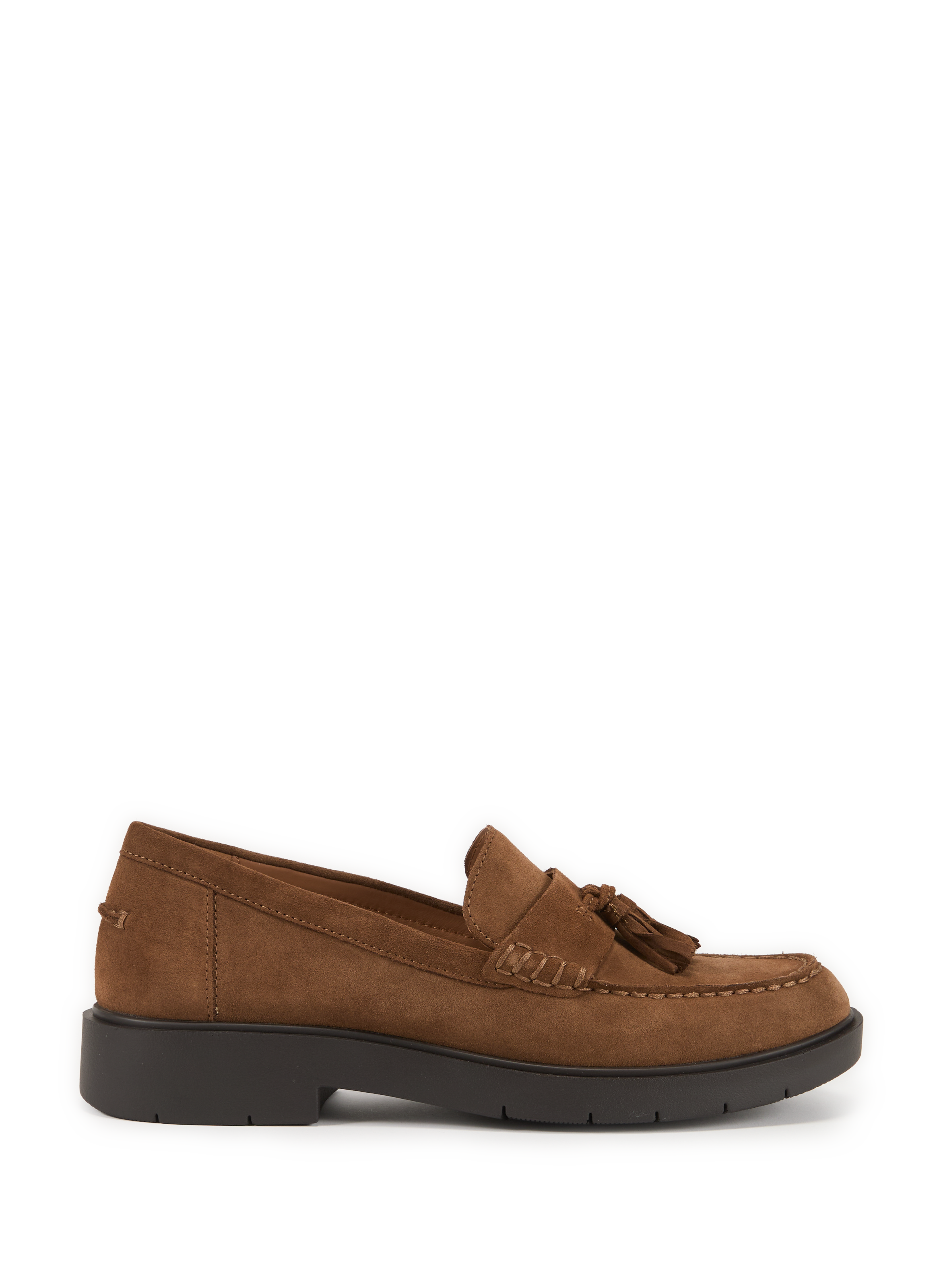 GEOX Mocassins en cuir Spherica Marron