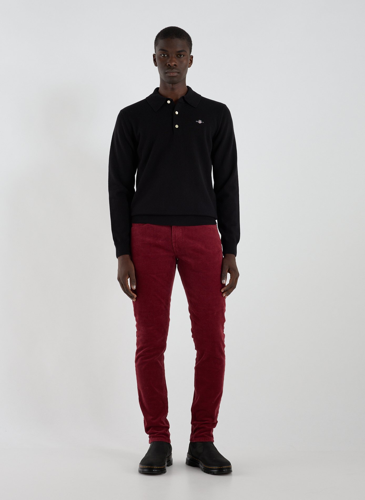 Wool polo neck sweater GANT Black