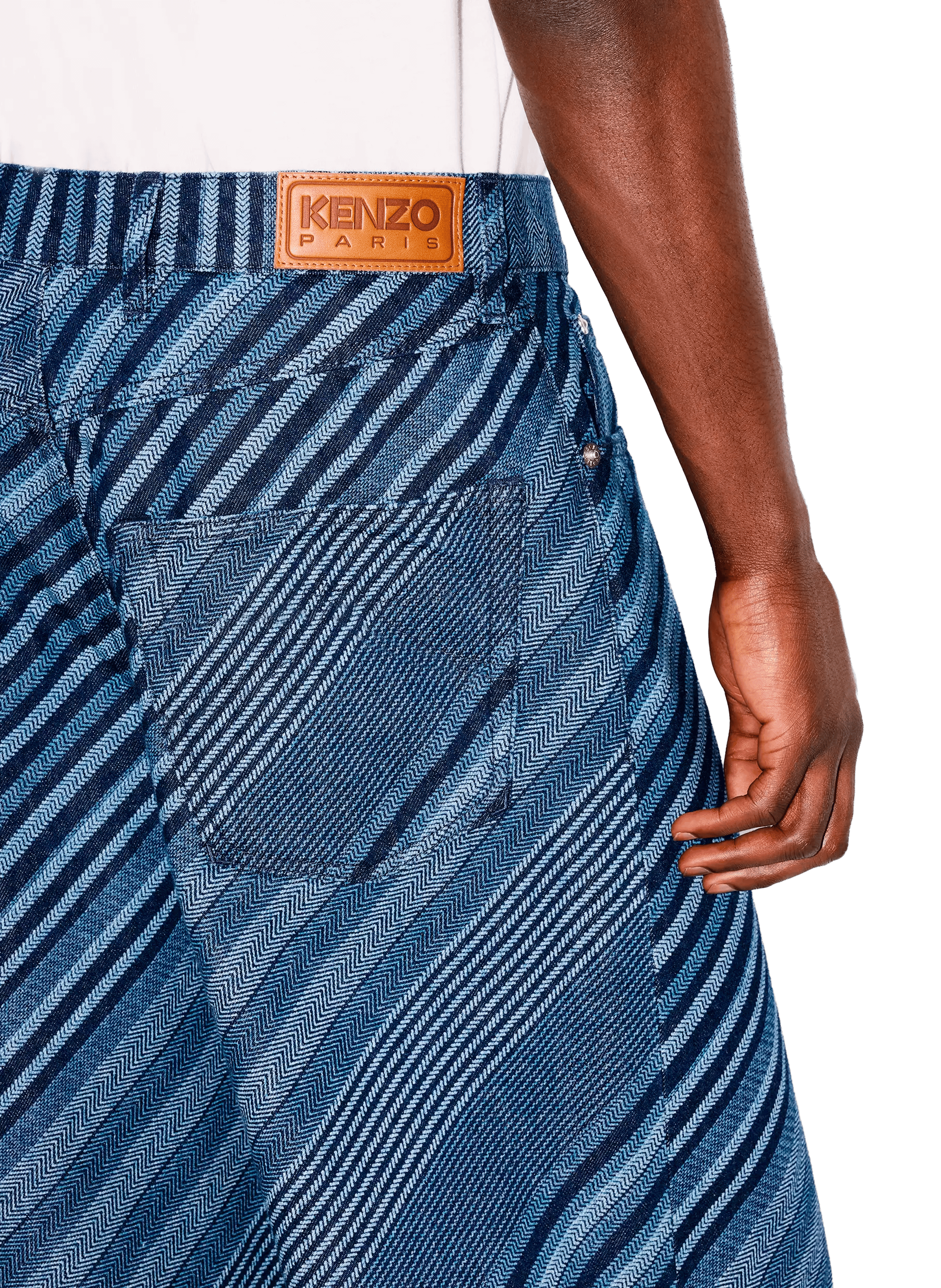 Wide Striped Jeans KENZO Blue