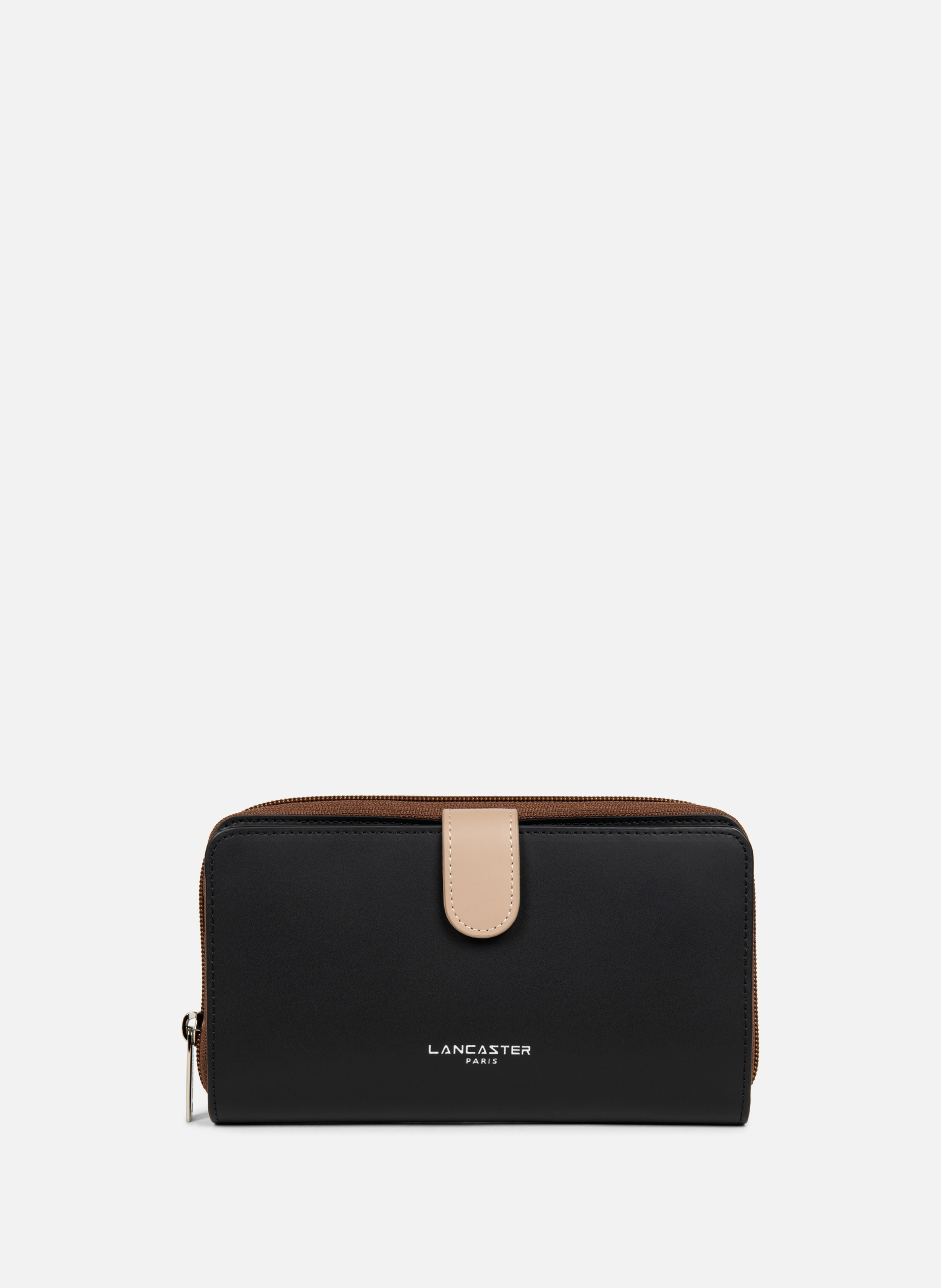 LANCASTER Back to back organizer wallet - Smooth Black