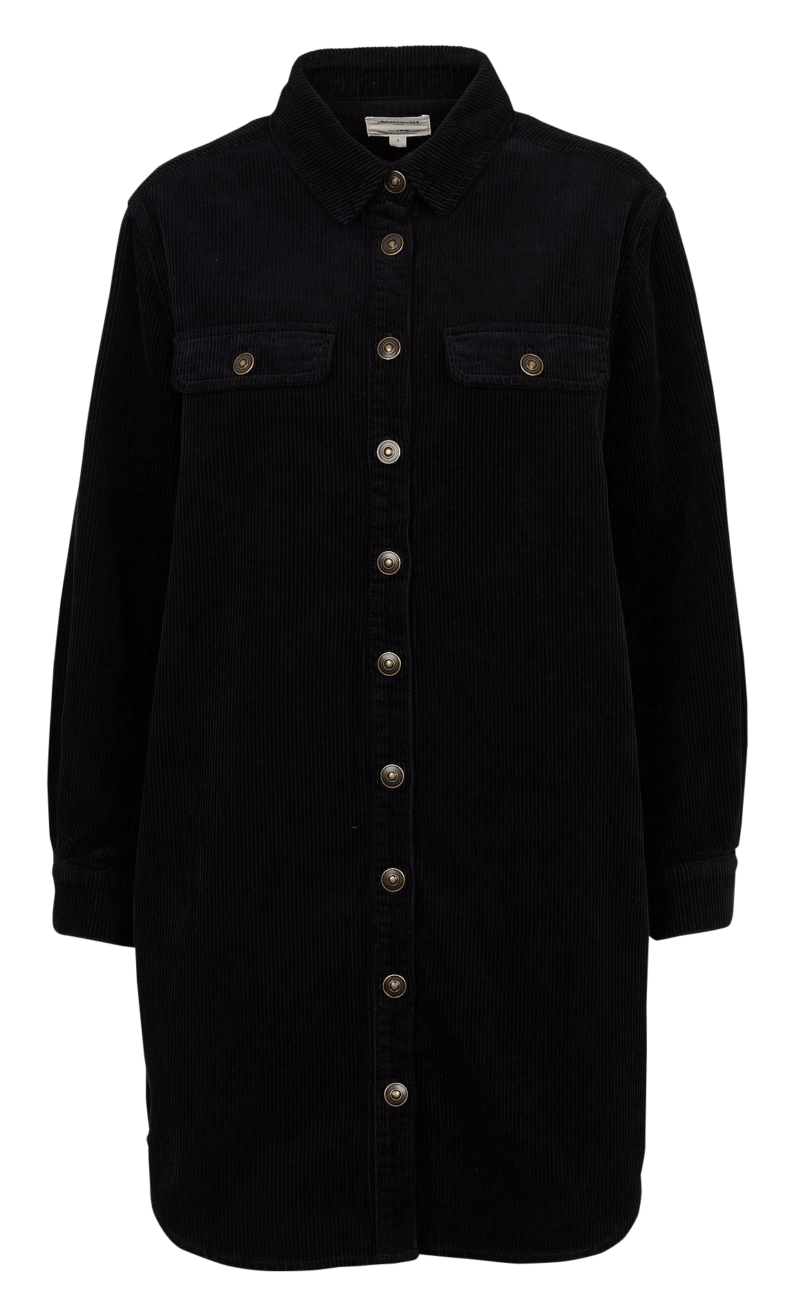 Robe courte col classique en coton cendra MAISON 123 Noir