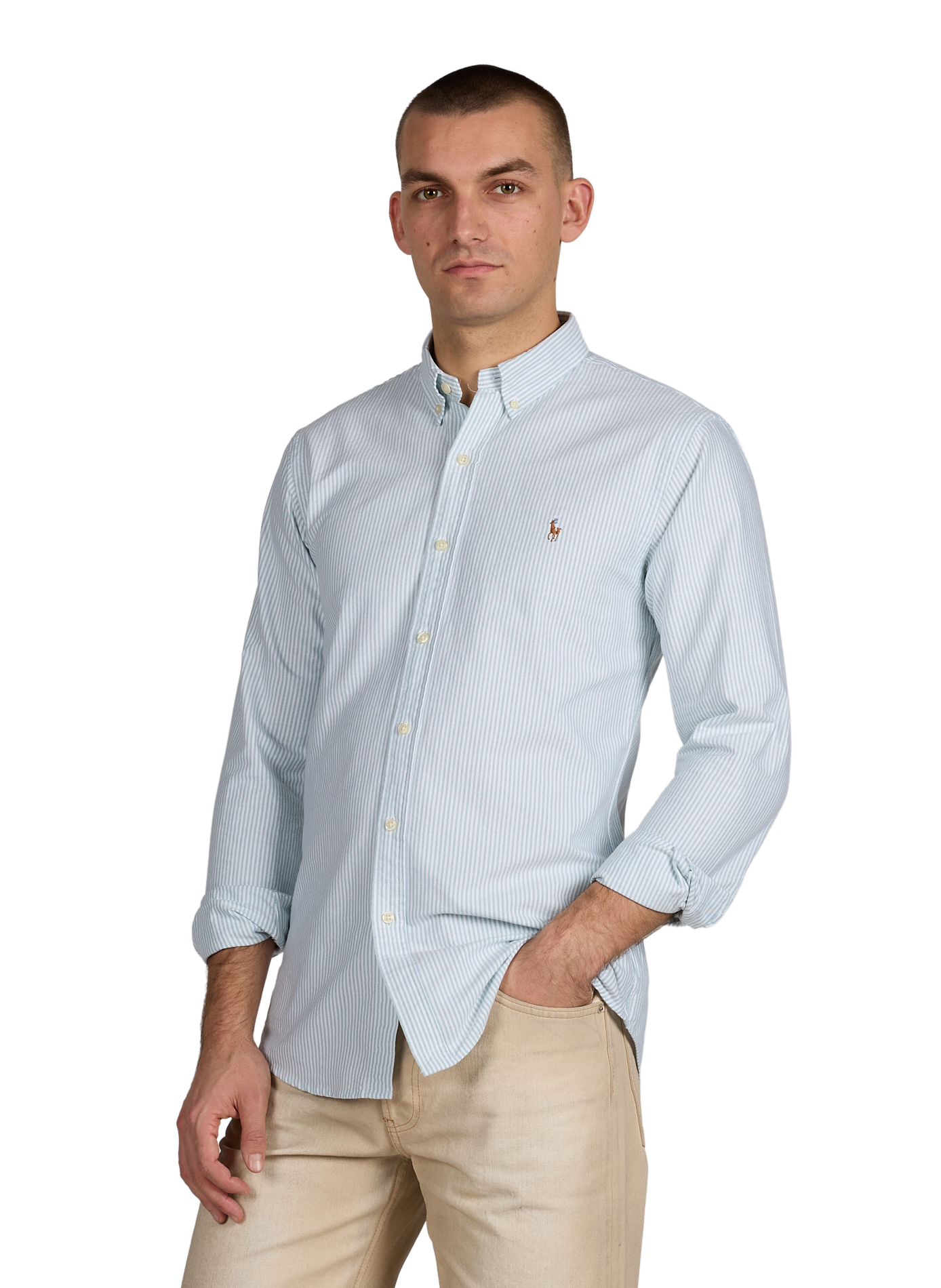 Striped cotton Shirt POLO RALPH LAUREN Green