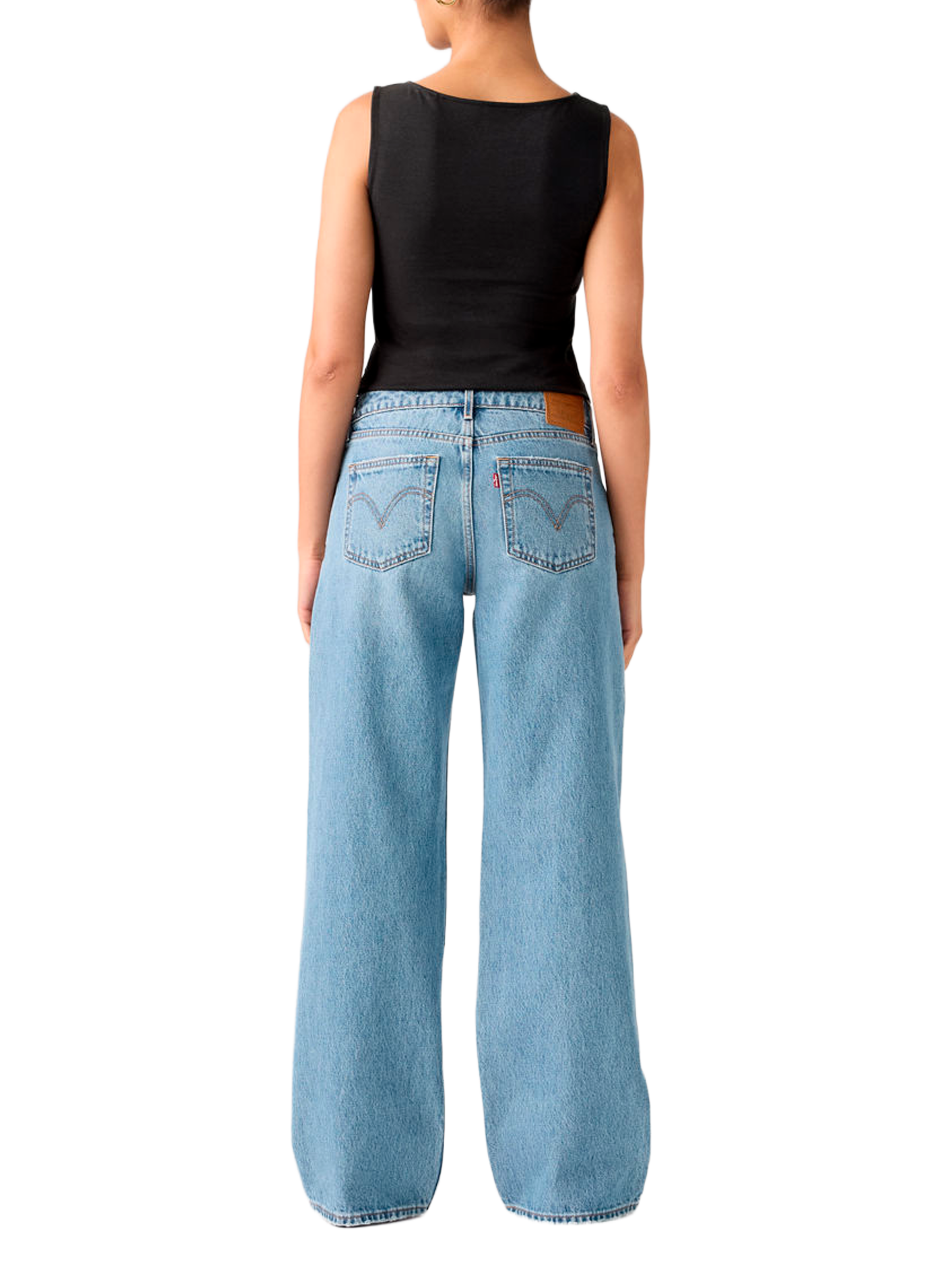 Jeans Low Loose en coton LEVI'S Bleu