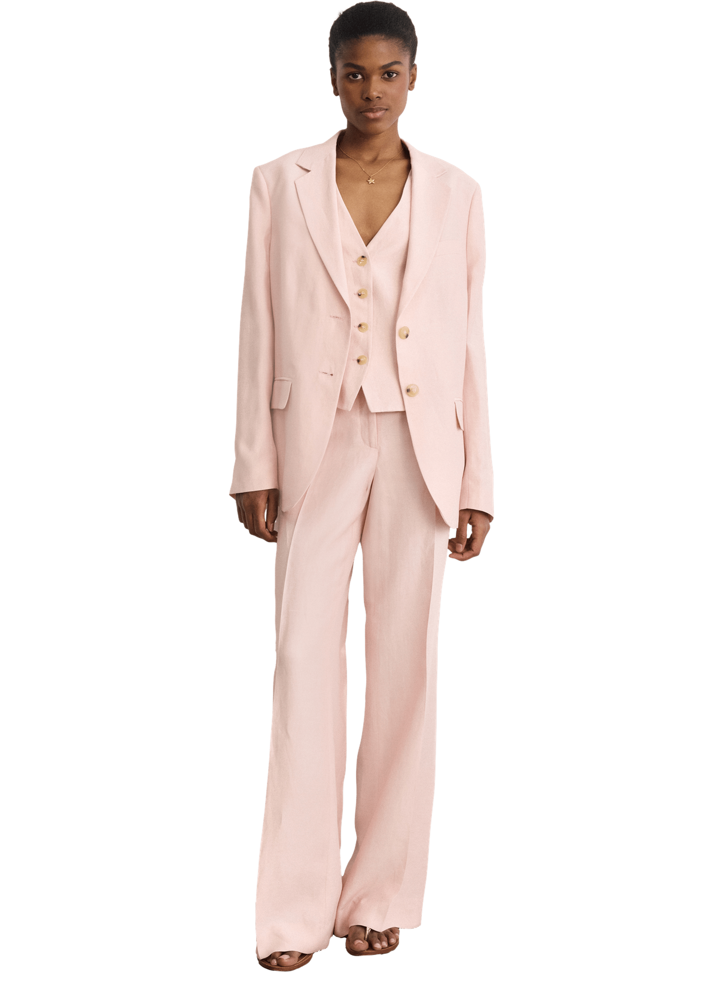 Veste en lin mélangé - maylis PABLO Beige