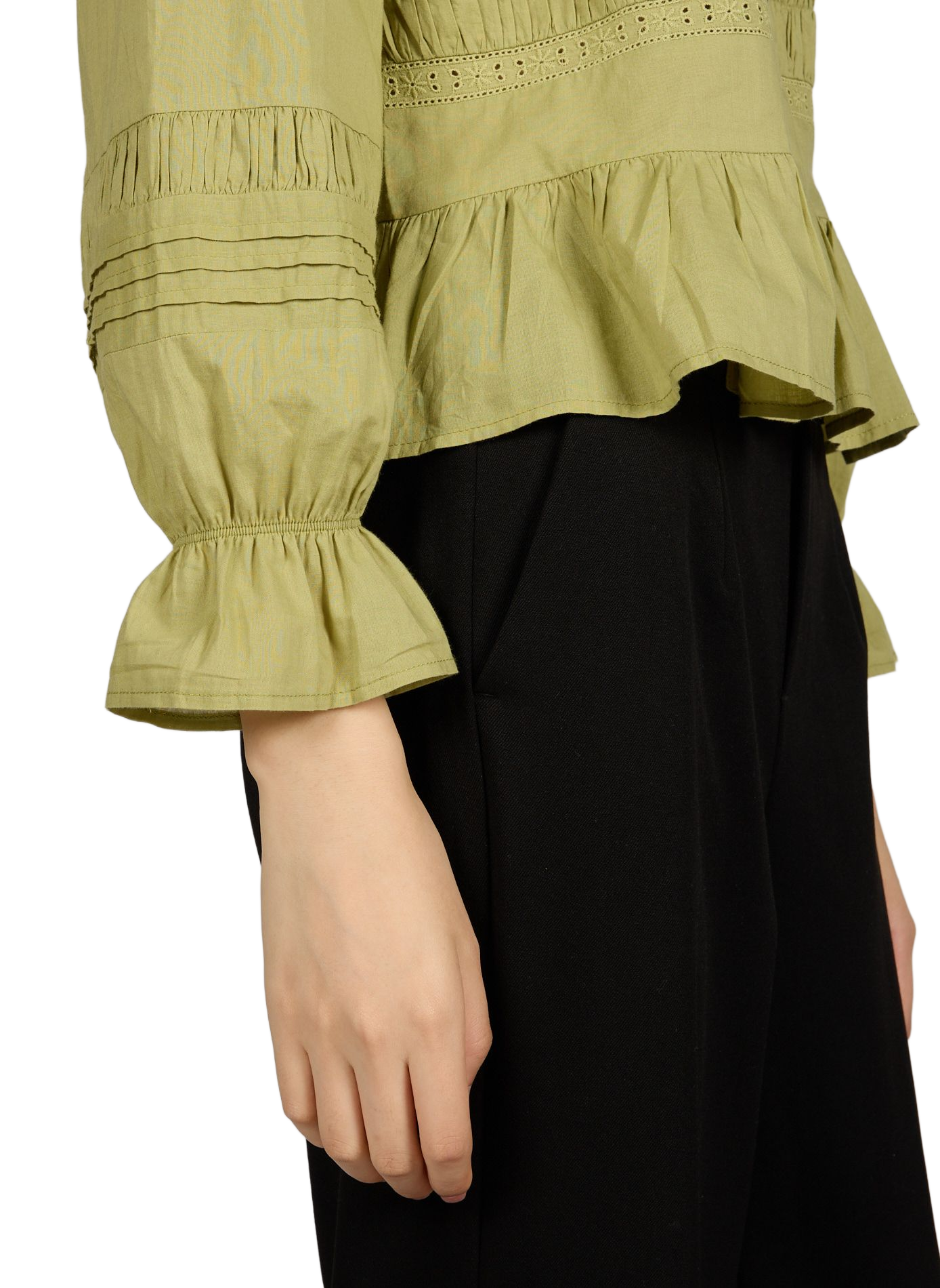 Blouse droite Mélanie en coton PETITE MENDIGOTE Vert