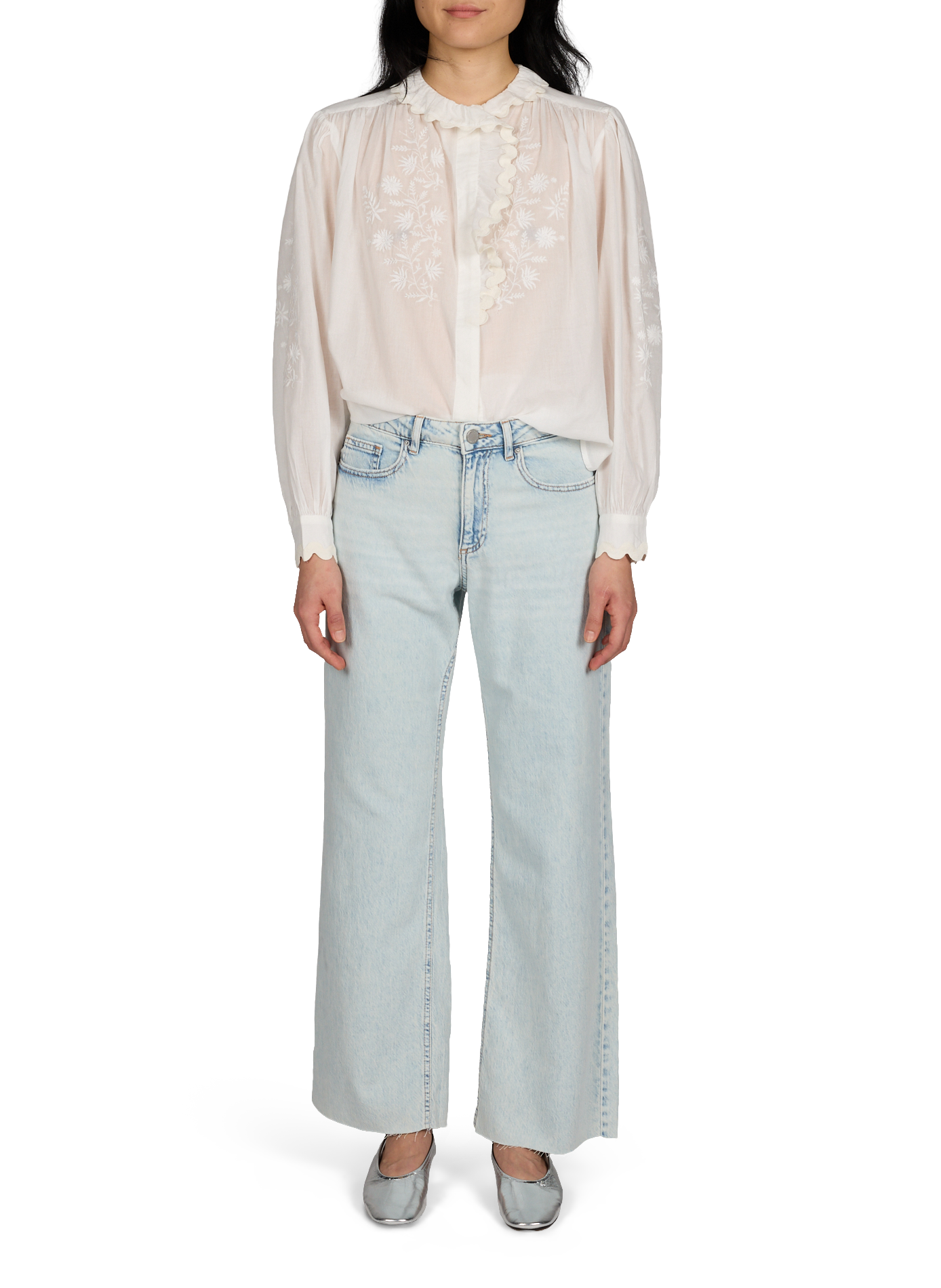 Palma straight leg jeans in blended cotton VILA Blue